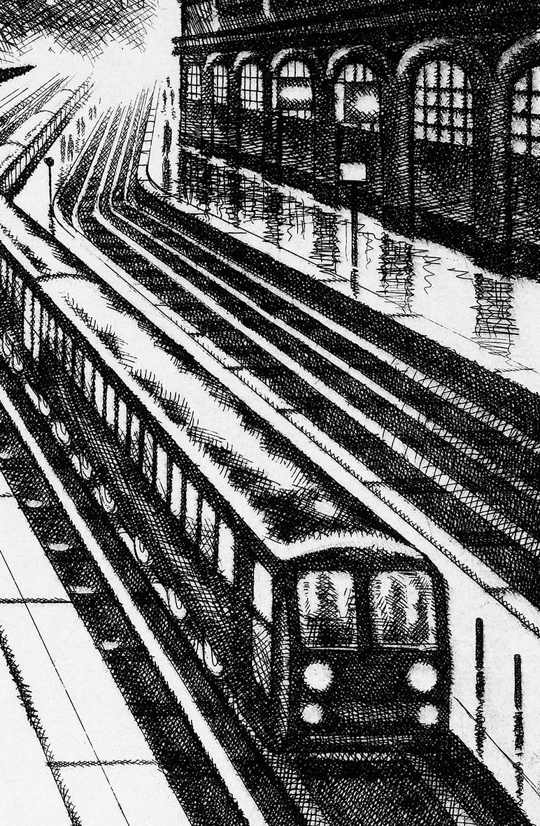 Evening Train – Marylebone Station and Coastal Trains Diptych, London Art For Sale 1