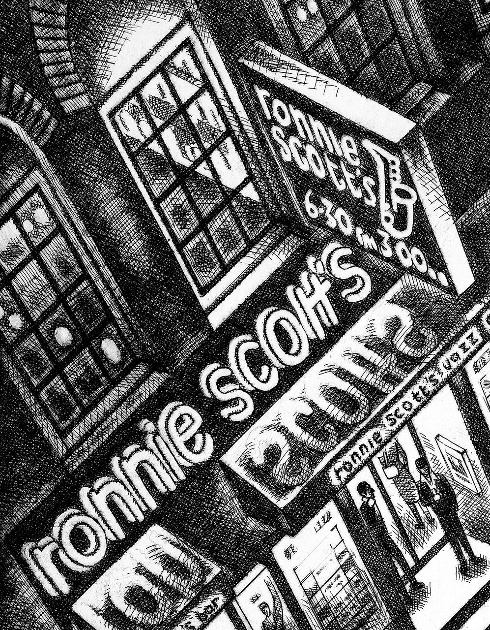 Ronnie Scott's - Print by John Duffin