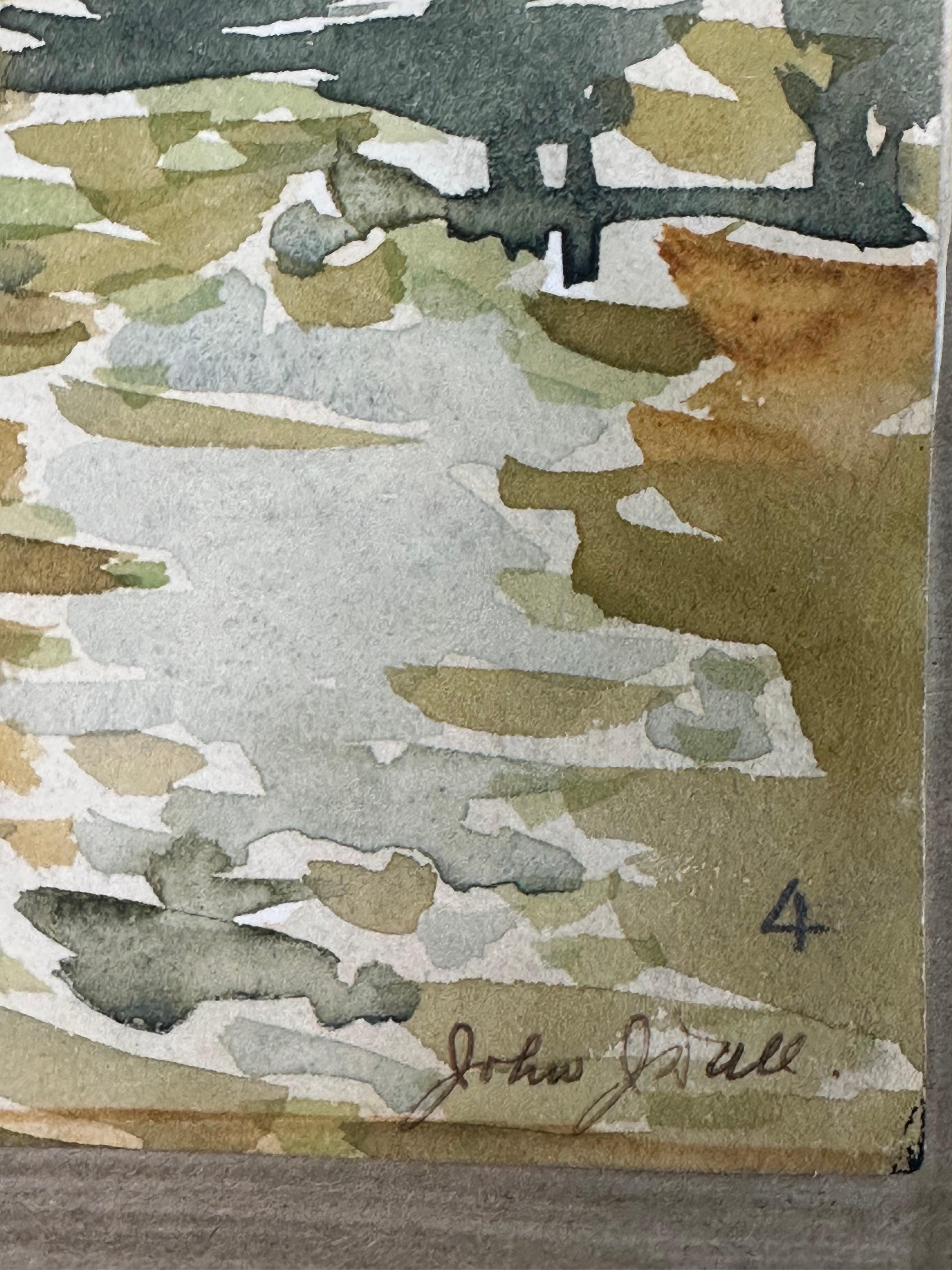 PA Impressionistische Landschaftsmalerei Old Mill Darby Creek im Angebot 1