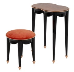 Tavolo da toeletta e sgabello "Versailles" di John Dunnigan