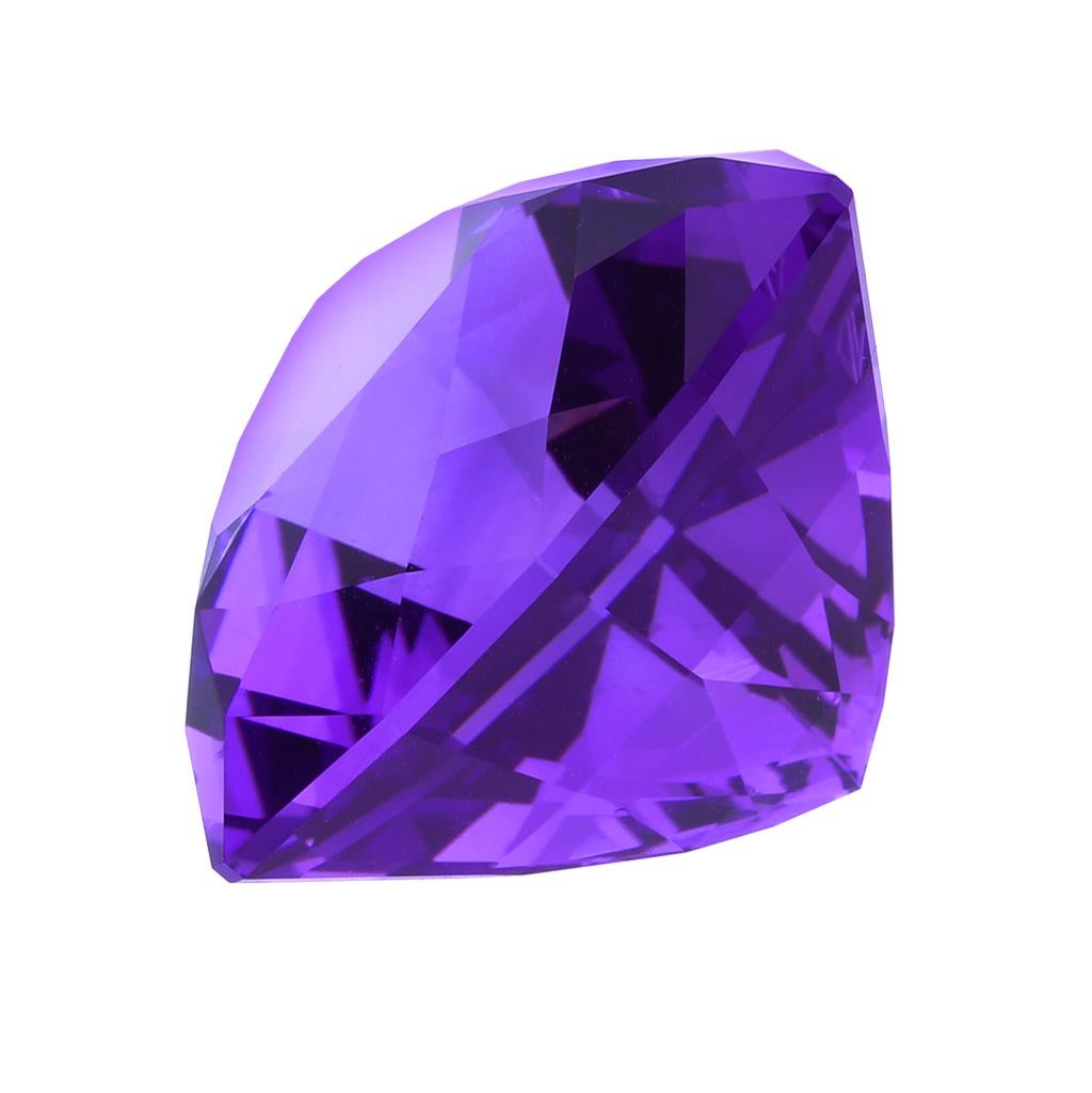John Dyer Custom Cut 50.08 Carat Amethyst Super Trillion In Excellent Condition For Sale In Fuquay Varina, NC