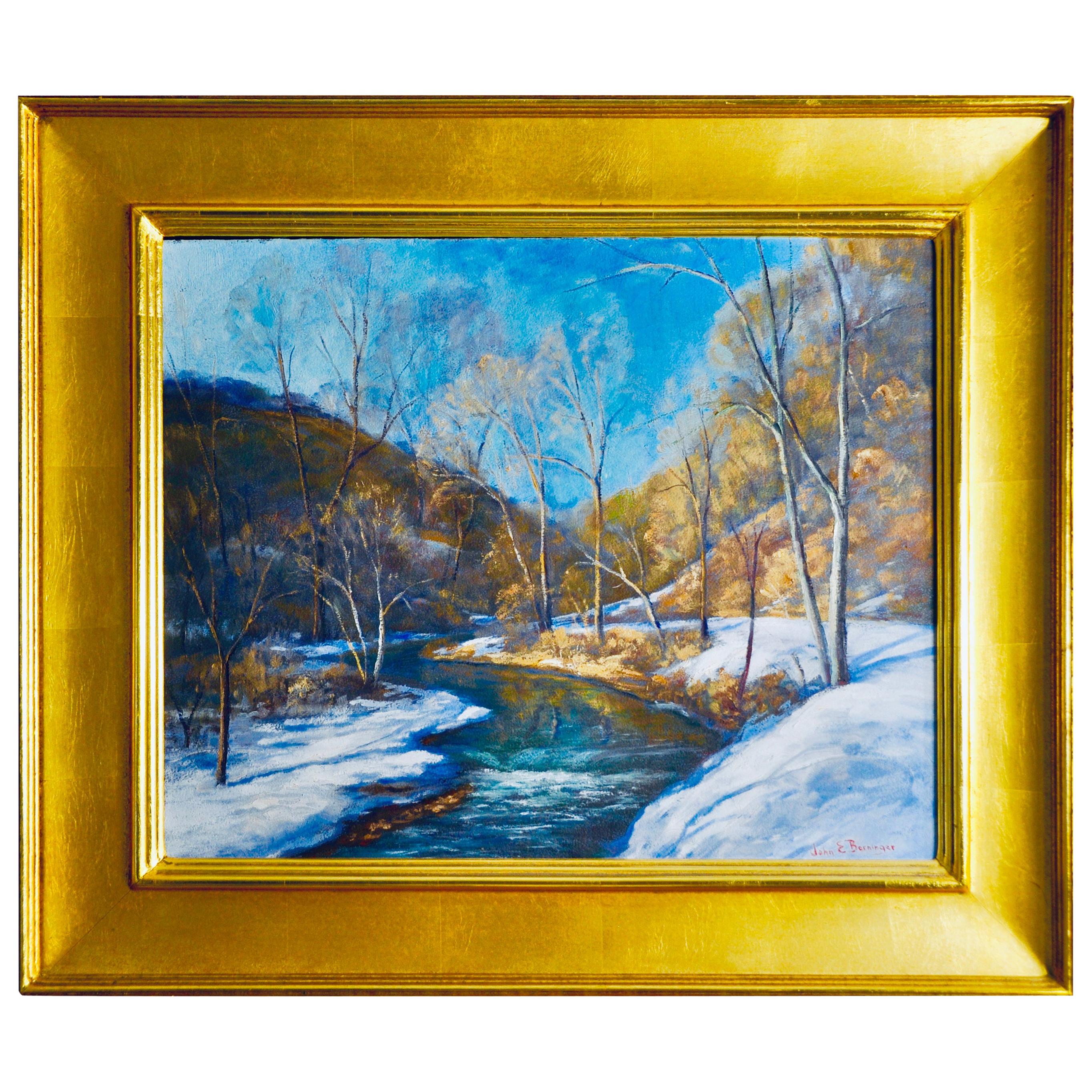 John E Berninger "Winter Snow", 1940 For Sale