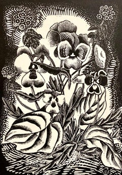 John E. Billmyer, Flower Piece, WPA wood engraving