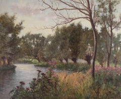 John E. Foster (1877-1968) - Early 20th Century Oil, wildflowers on the Stour