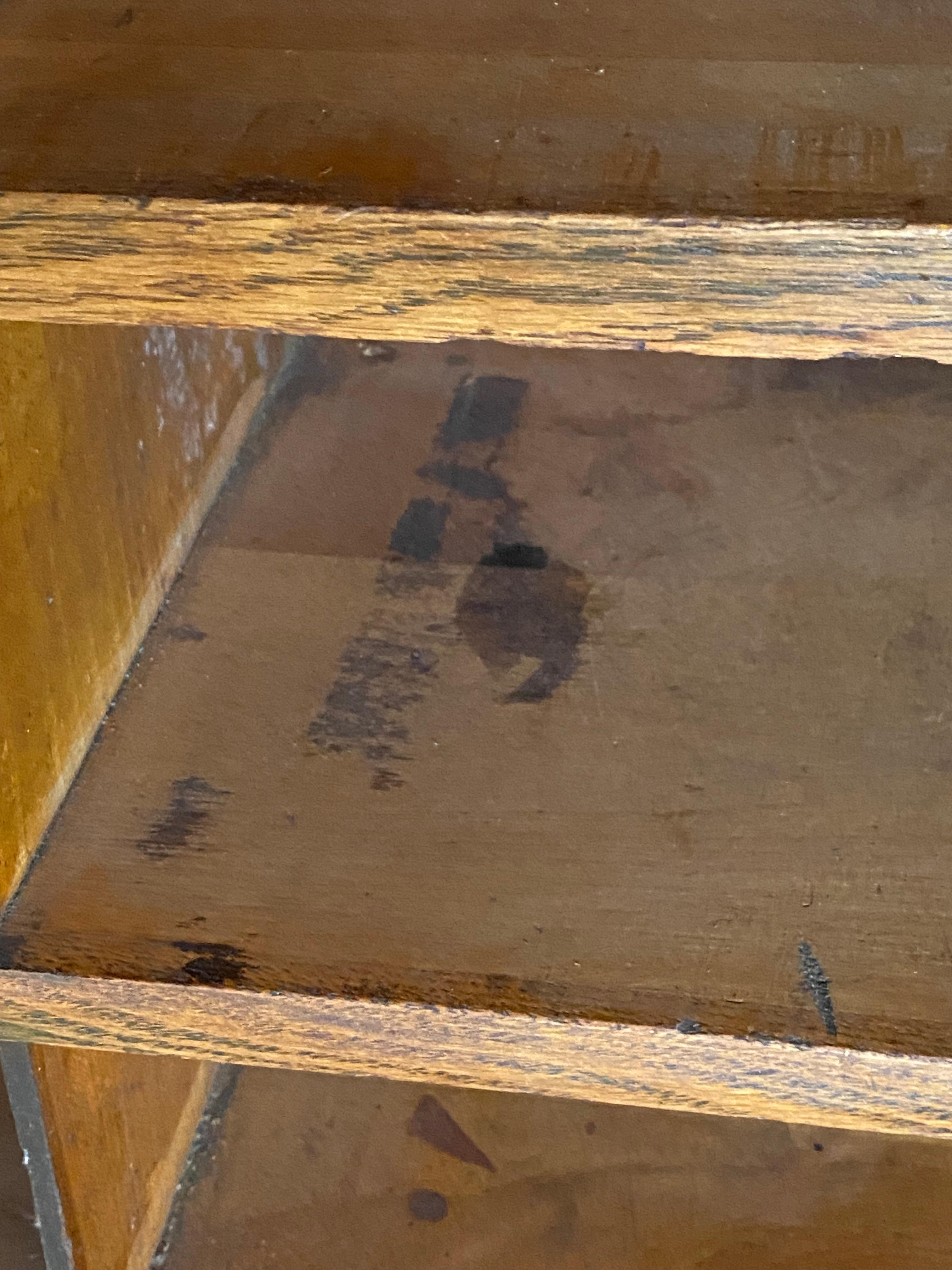 John E. Sjostrom Company Oak 1930s Industrial Shelving Cubby Holes 8