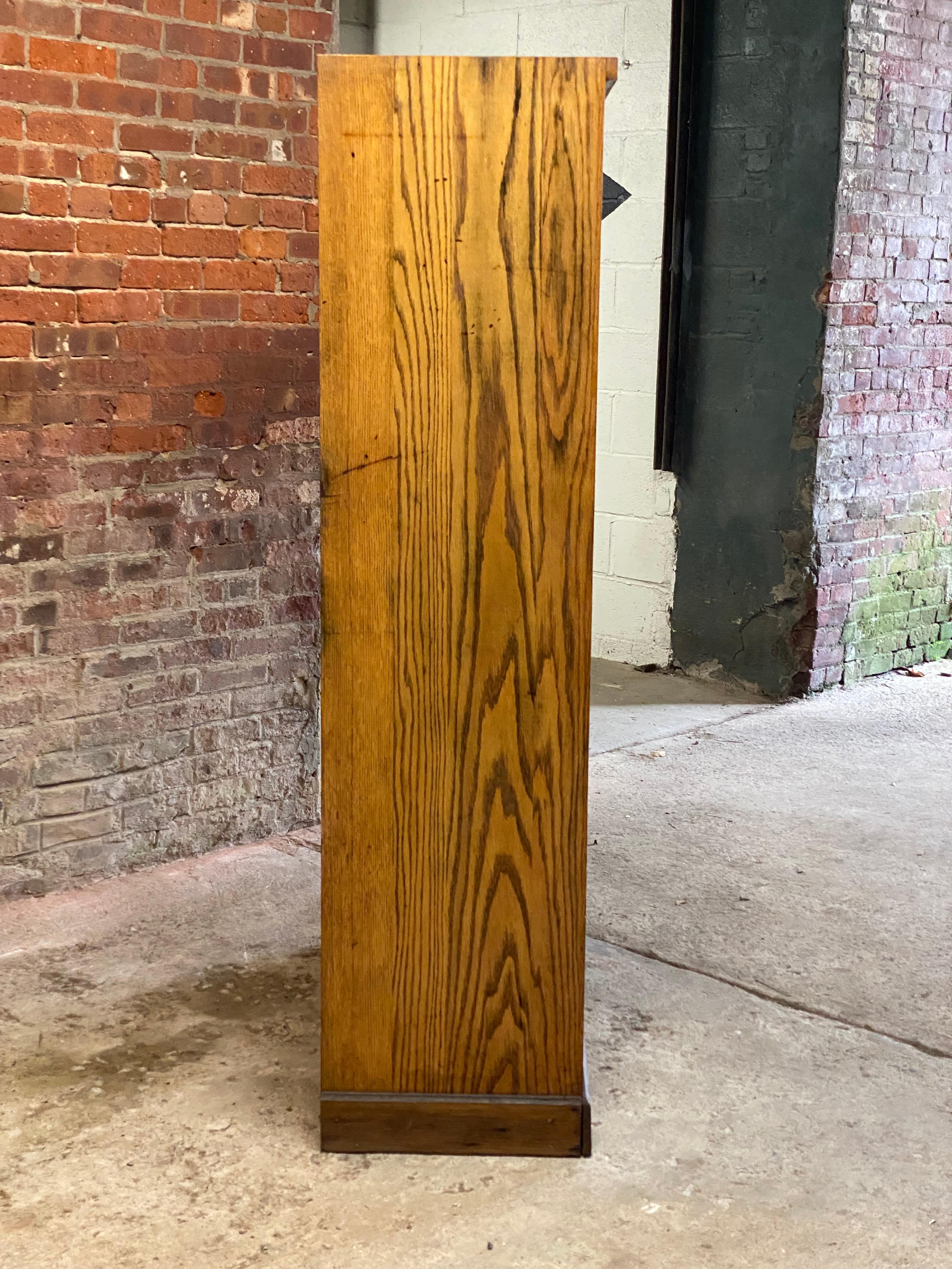 Mid-20th Century John E. Sjostrom Company Oak 1930s Industrial Shelving Cubby Holes