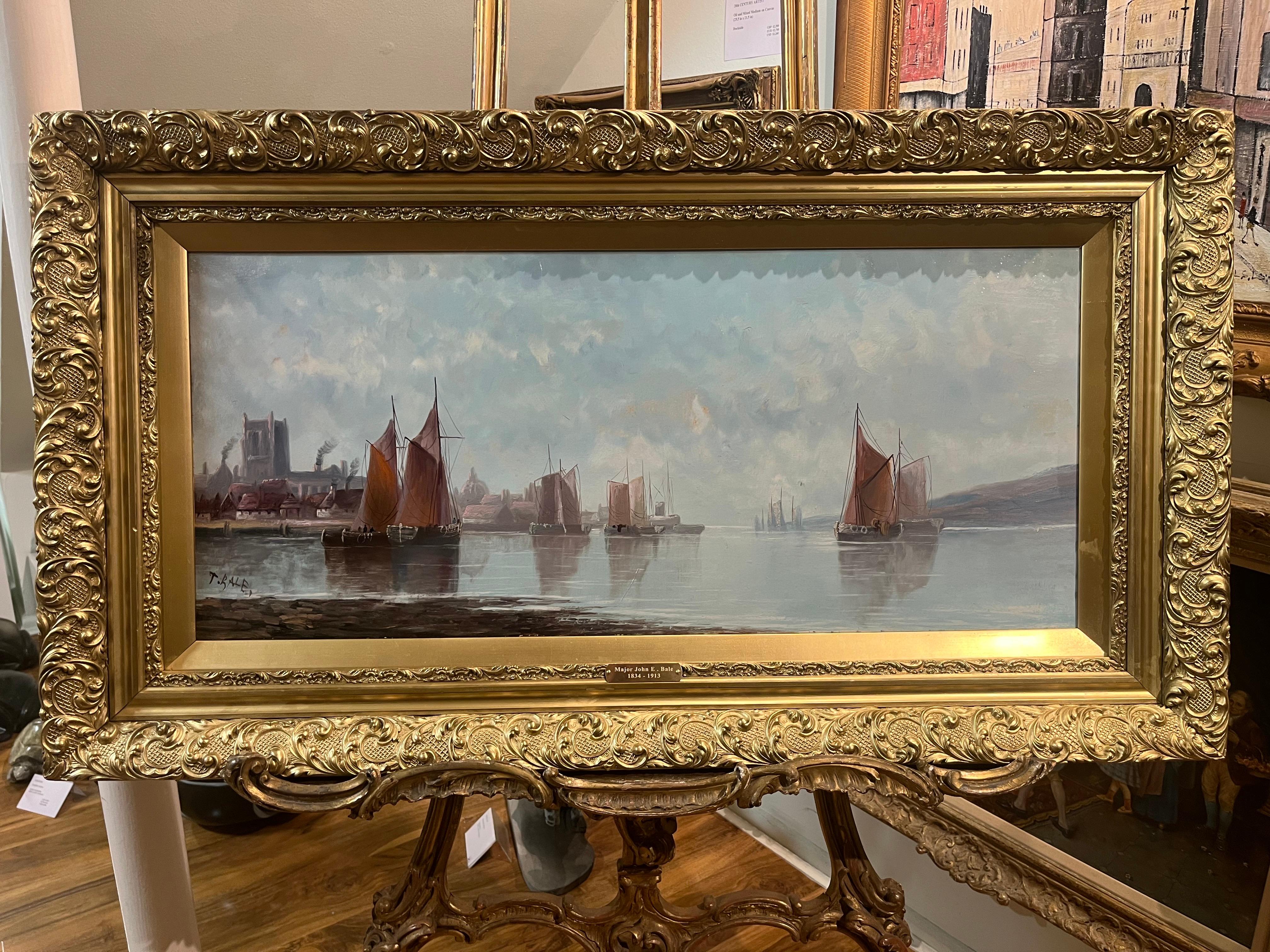 ÉNORME PEINTURE À L'HUILE DU MAJEUR John E. Bale FINE MASTER 19ème siècle ÉCOLE BRITANNIQUE en vente 5