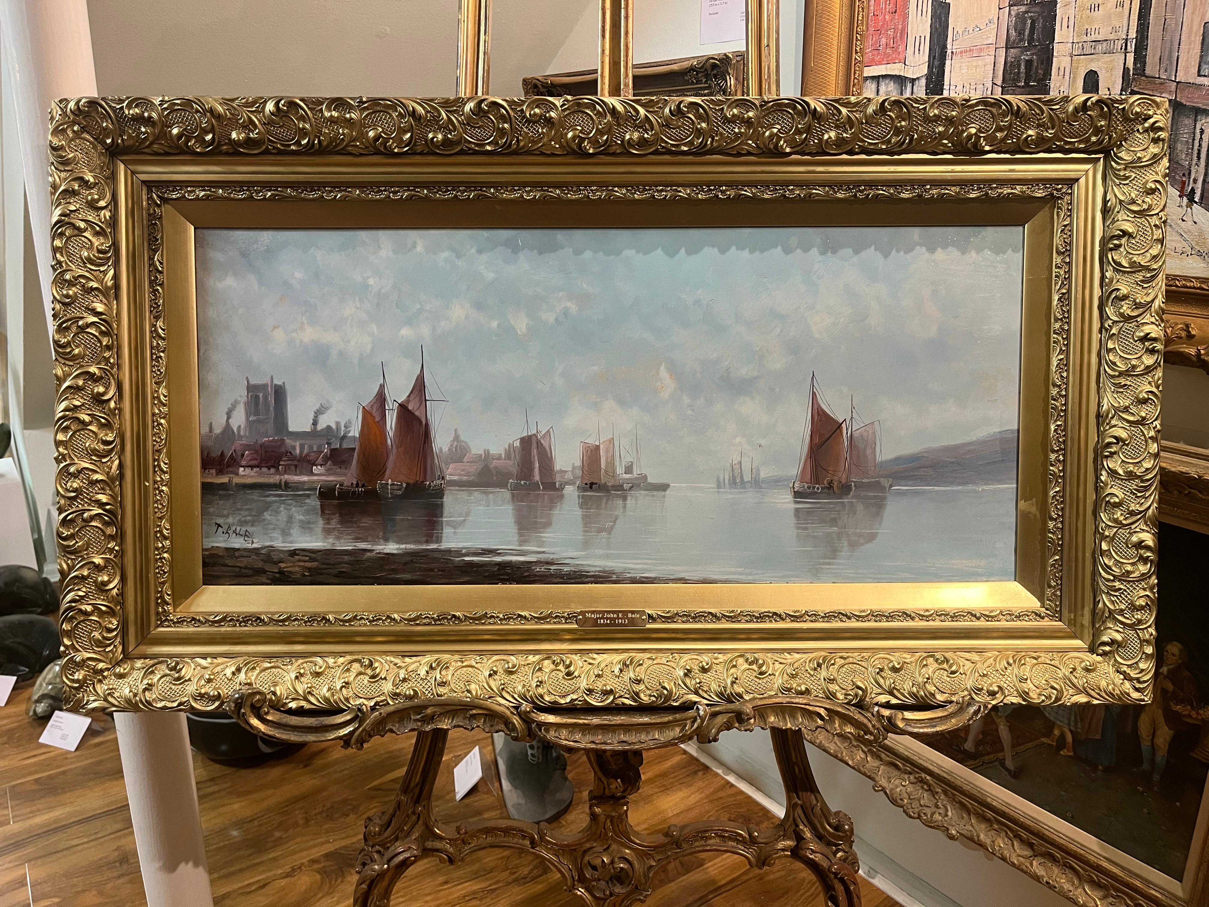 ÉNORME PEINTURE À L'HUILE DU MAJEUR John E. Bale FINE MASTER 19ème siècle ÉCOLE BRITANNIQUE en vente 12