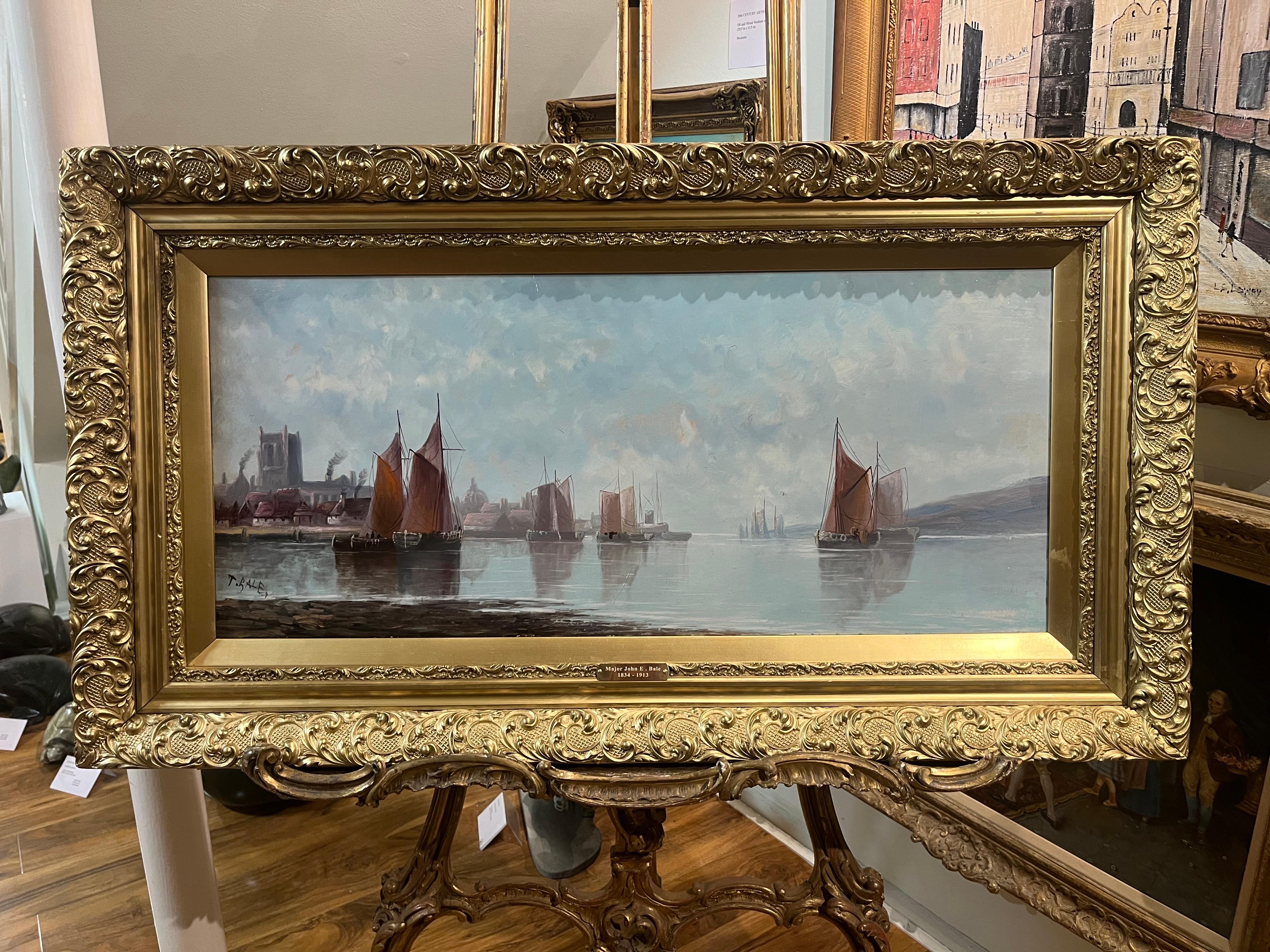 ÉNORME PEINTURE À L'HUILE DU MAJEUR John E. Bale FINE MASTER 19ème siècle ÉCOLE BRITANNIQUE en vente 13
