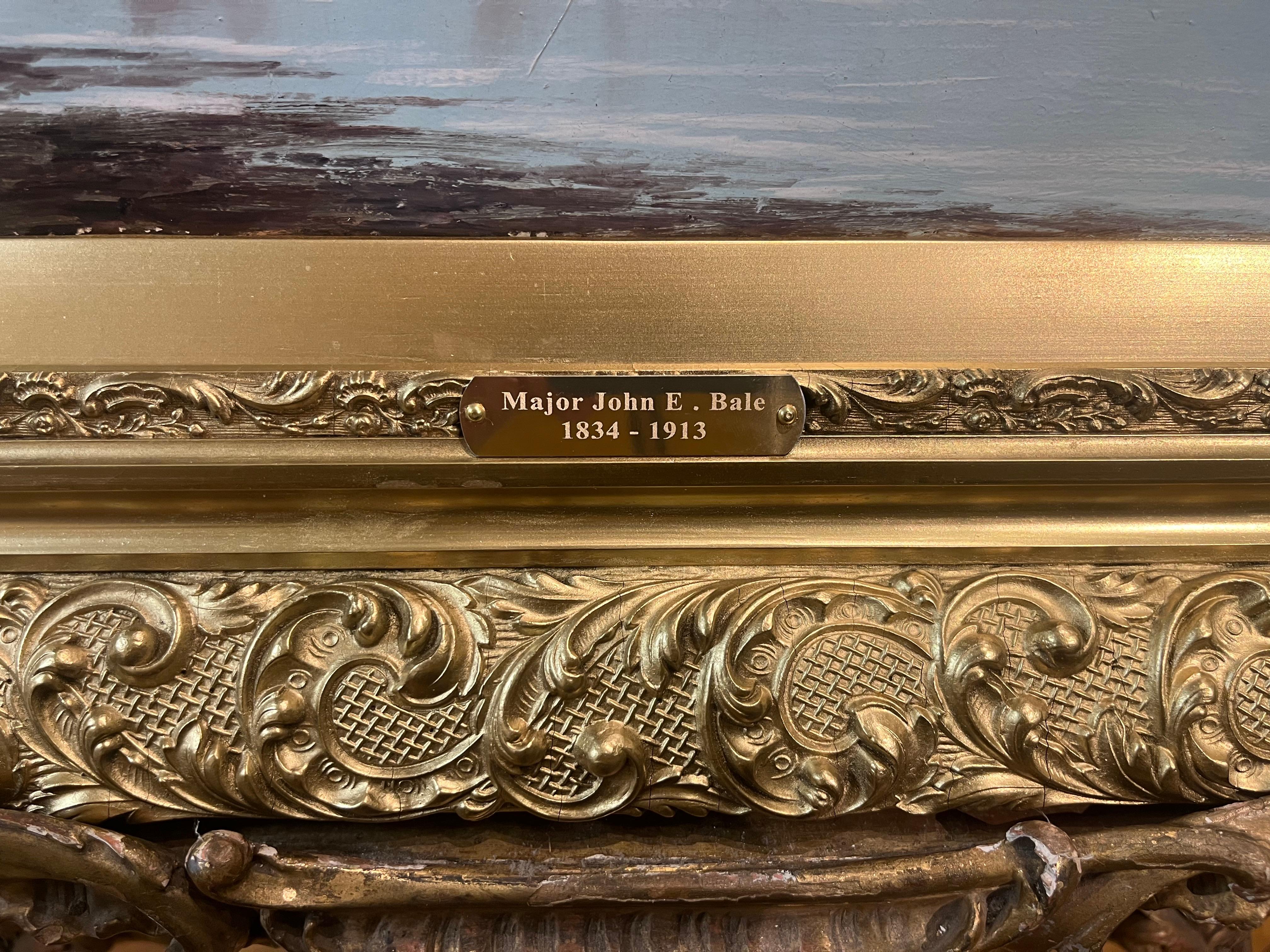ÉNORME PEINTURE À L'HUILE DU MAJEUR John E. Bale FINE MASTER 19ème siècle ÉCOLE BRITANNIQUE en vente 14