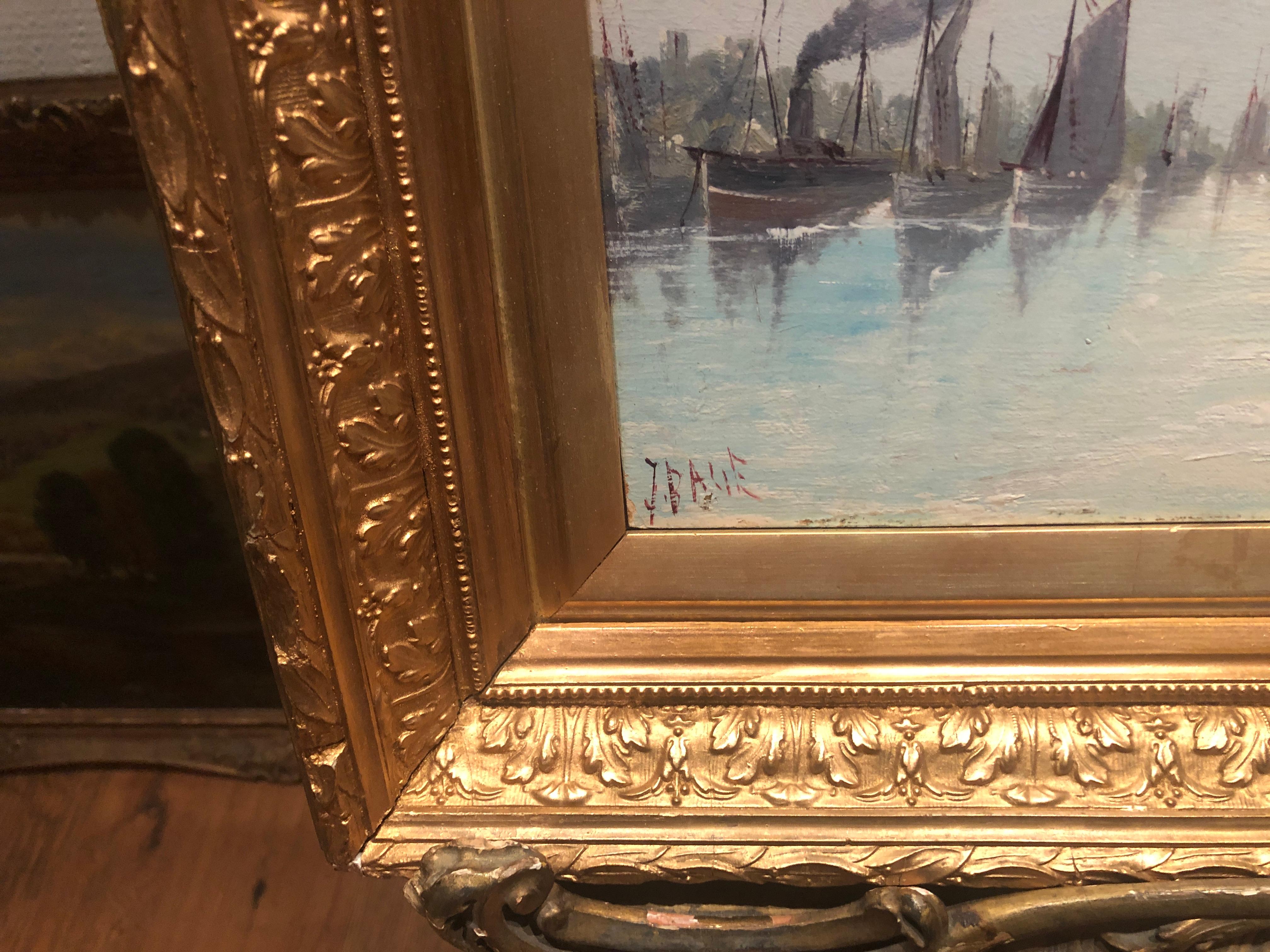  OIL PAINTING By MAJOR John E . Bale OLD FINE MASTER 19th Century BRITISH SCHOOL For Sale 4