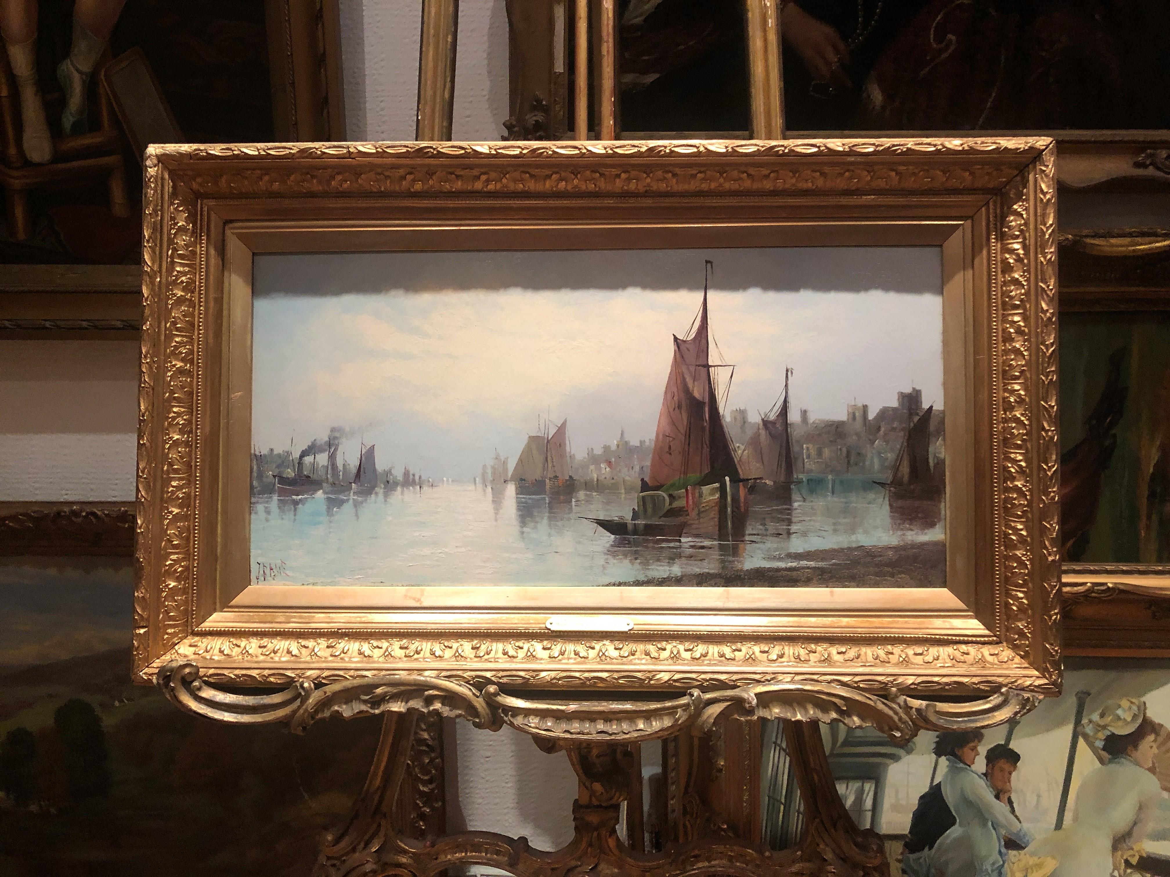 PITTURA AD OLIO A cura di MAJOR John E . Bale OLD FINE MASTER 19° secolo SCUOLA BRITANNICA - Painting Realismo di John Edward Bale