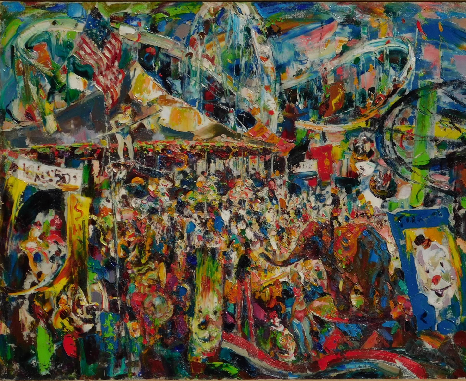John Edward Costigan Pittura, circa anni '50 - Carnevale in vendita 2