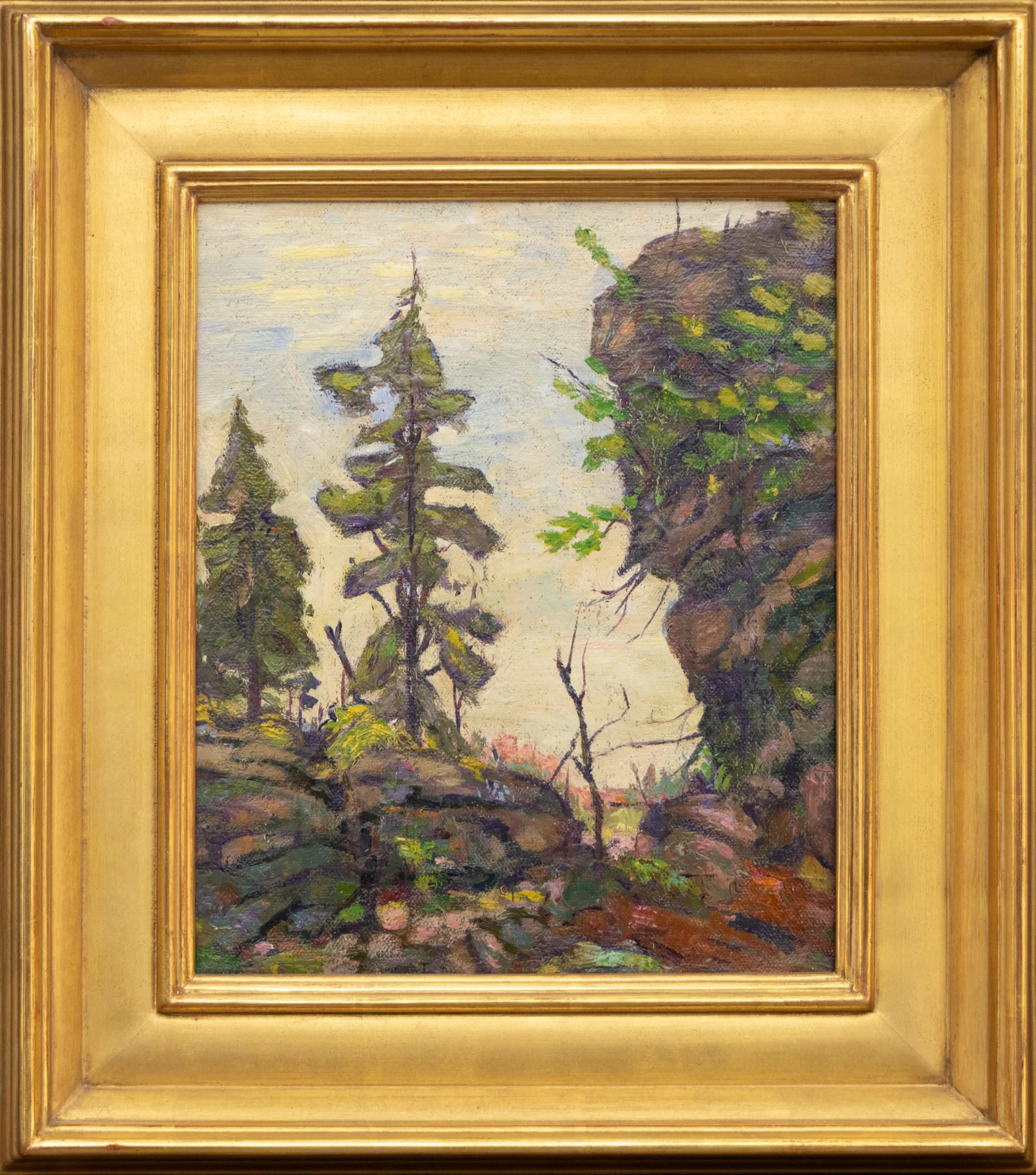 1920s Colorado Landscape by John E. Thompson - Painting de John Edward Thompson