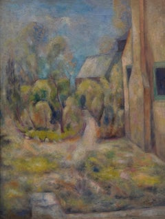 John Edward Thompson “Early Spring (Thompson’s Studio)” 1933 Colorado Modernist