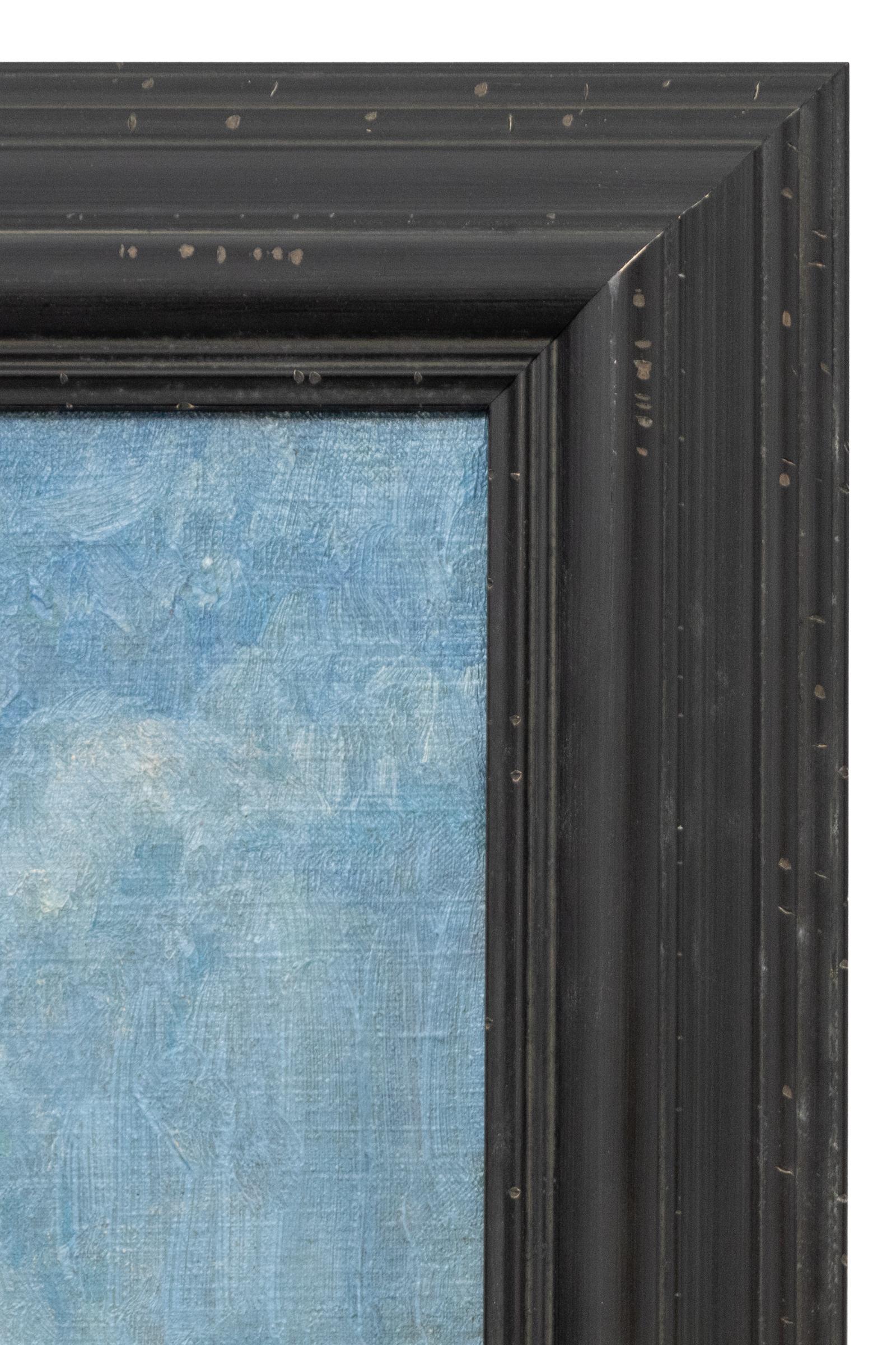 Pintura al óleo original de 1920 de un paisaje de primavera-verano de Central Park, Nueva York en venta 3