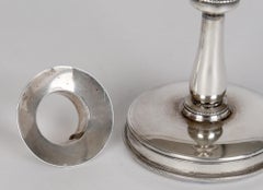 John Edward Wimot Art Victorian Dwarf Silver Candlestick, Birmingham, 1892