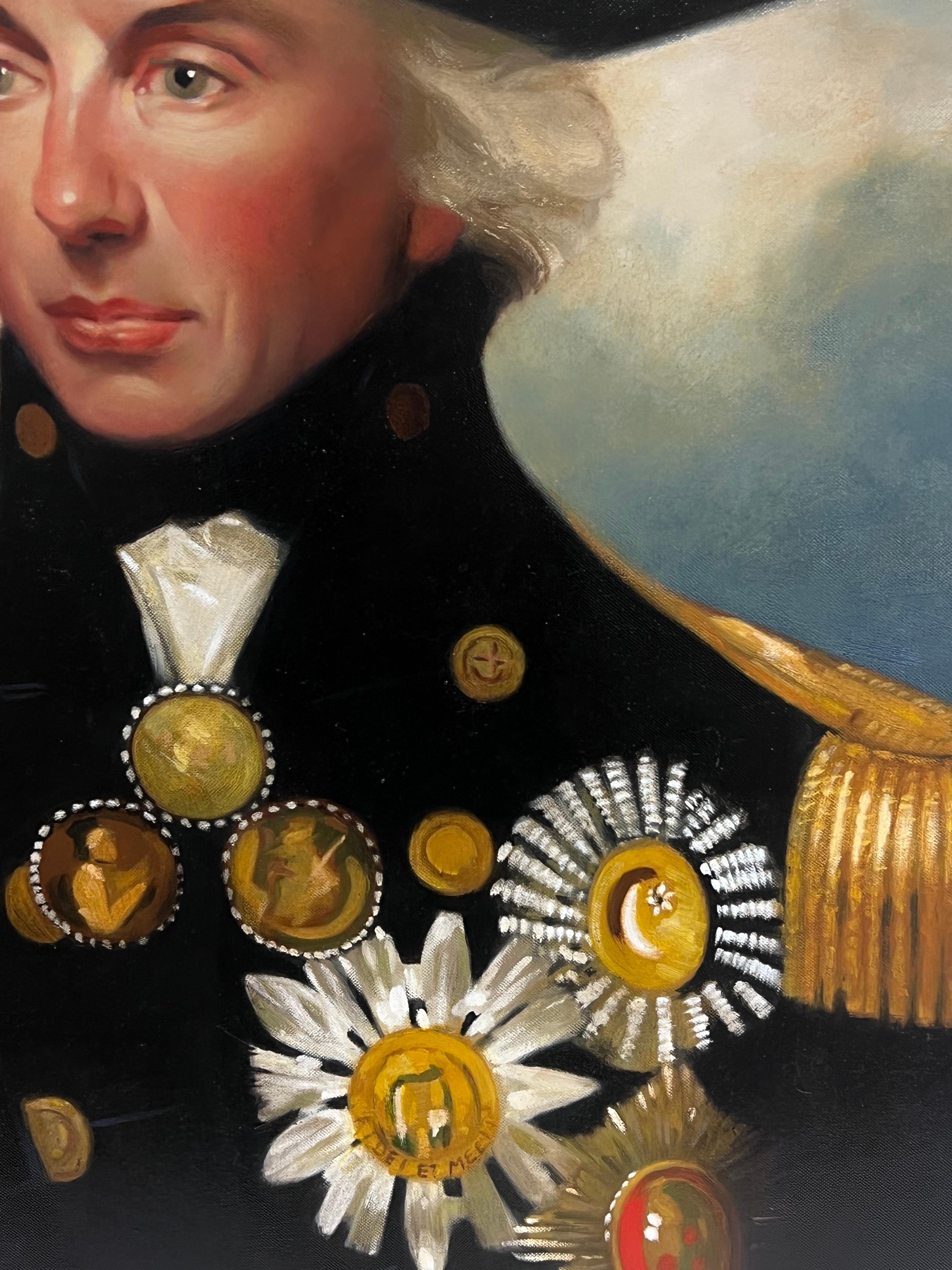 Vizeadmiral Lord Horatio Nelson
von John Edwards (Brite. 1940 - 2020)
signiertes Öl auf Leinwand mit Kartonunterlage, ungerahmt
Leinwand : 30 x 24 Zoll
Provenienz: Privatsammlung, Großbritannien
Condit: sehr guter Zustand

Für weitere Informationen