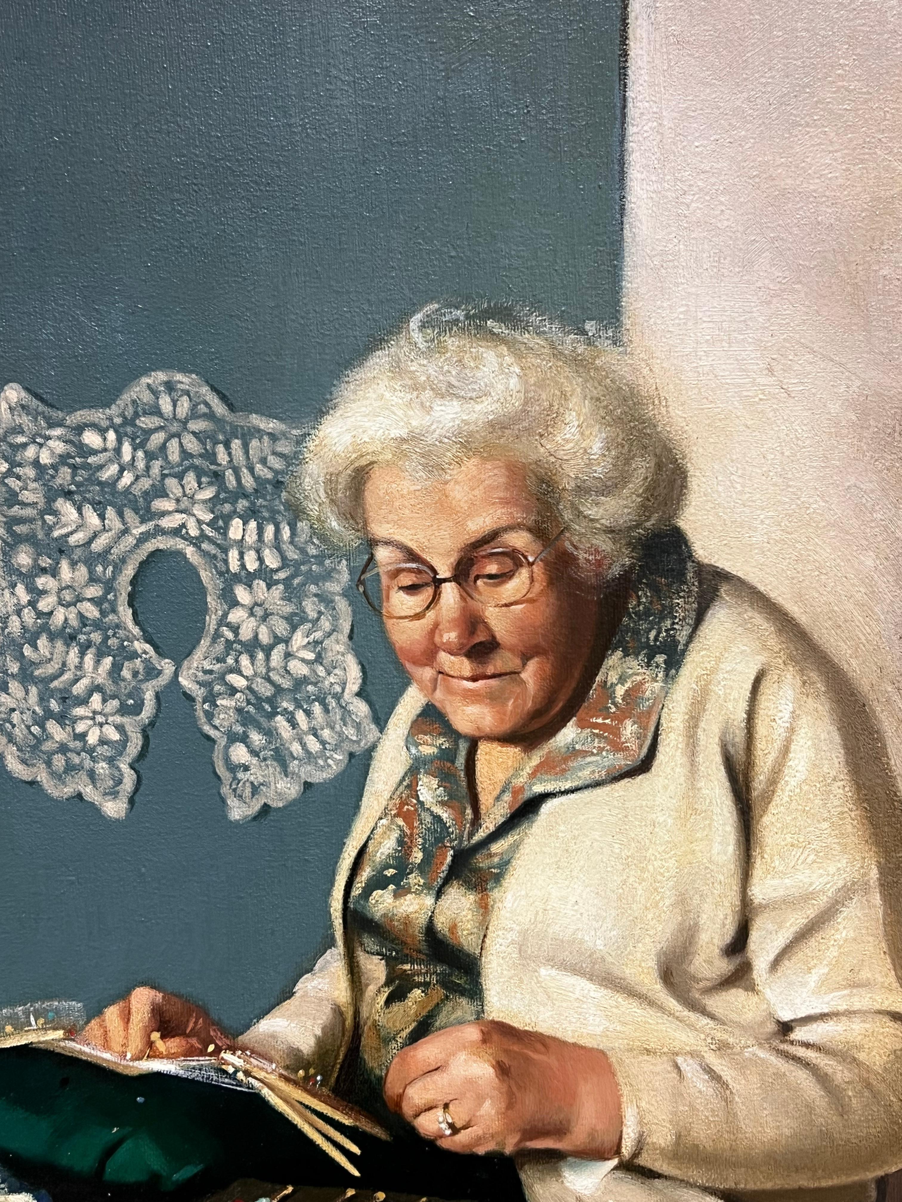 La dentellière
par John Edwards (1940 - 2020)
huile sur toile signée, encadrée
encadré : 29 x 23.5 pouces
tableau : 23 x 18 pouces
Provenance : collection privée, Royaume-Uni.
Condit : très bon état

Pour plus d'informations, n'hésitez pas à nous