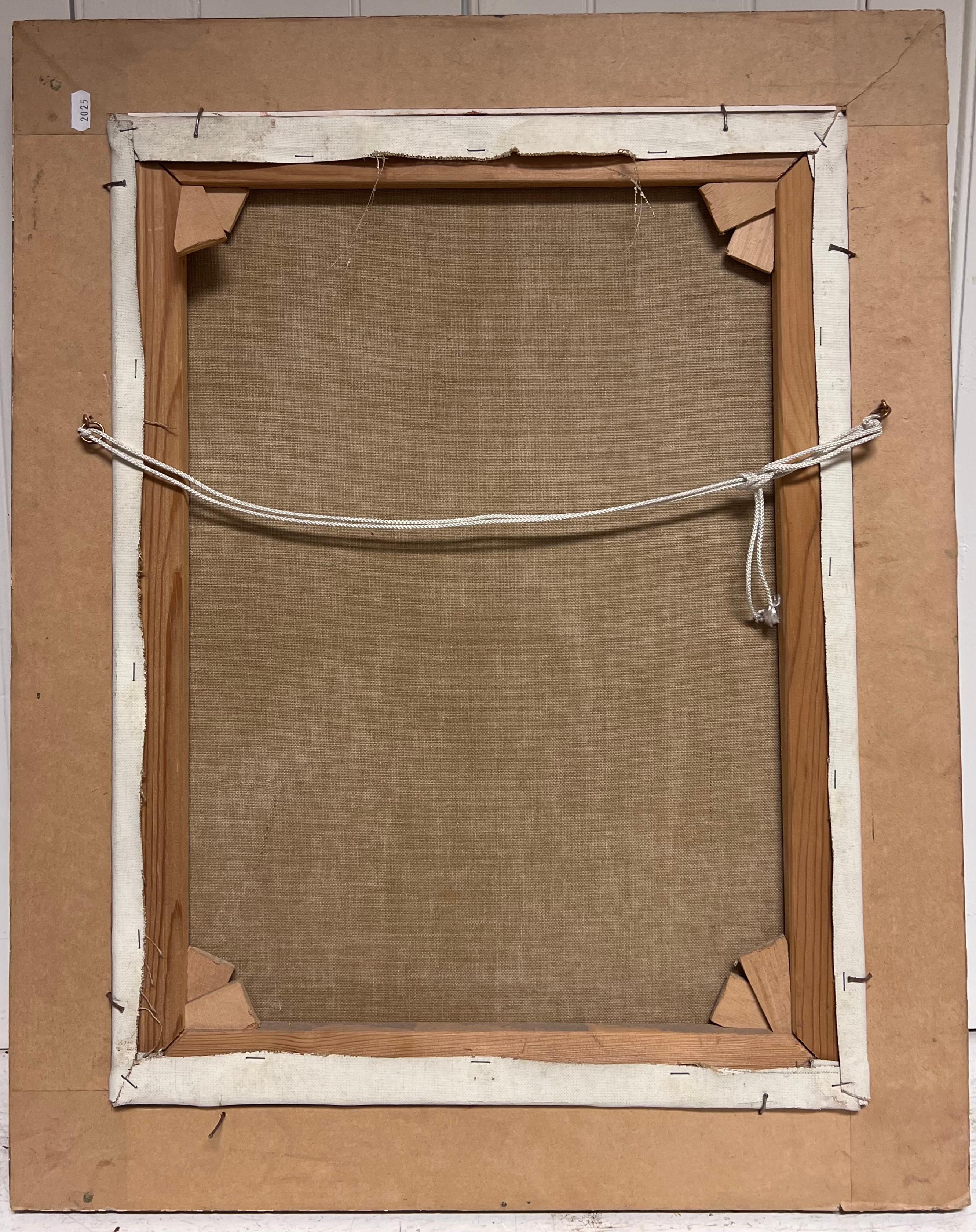 Traditionelles englisches Ölgemälde Ländliches Handwerk Porträt eines Mannes im Wald im Angebot 7