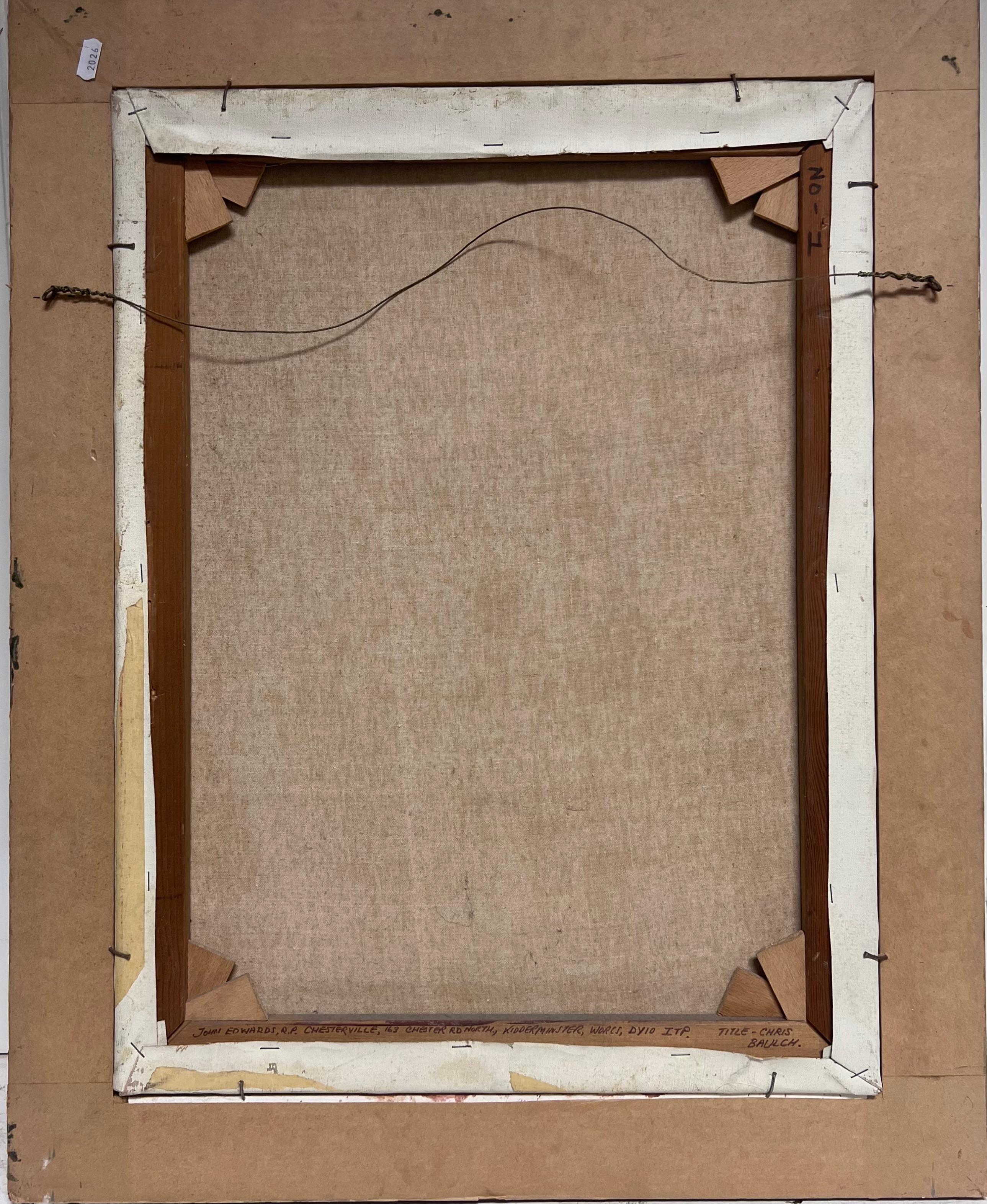 Peinture à l'huile traditionnelle anglaise Le maréchal-ferrant ferrant un cheval Forge des forgerons en vente 5