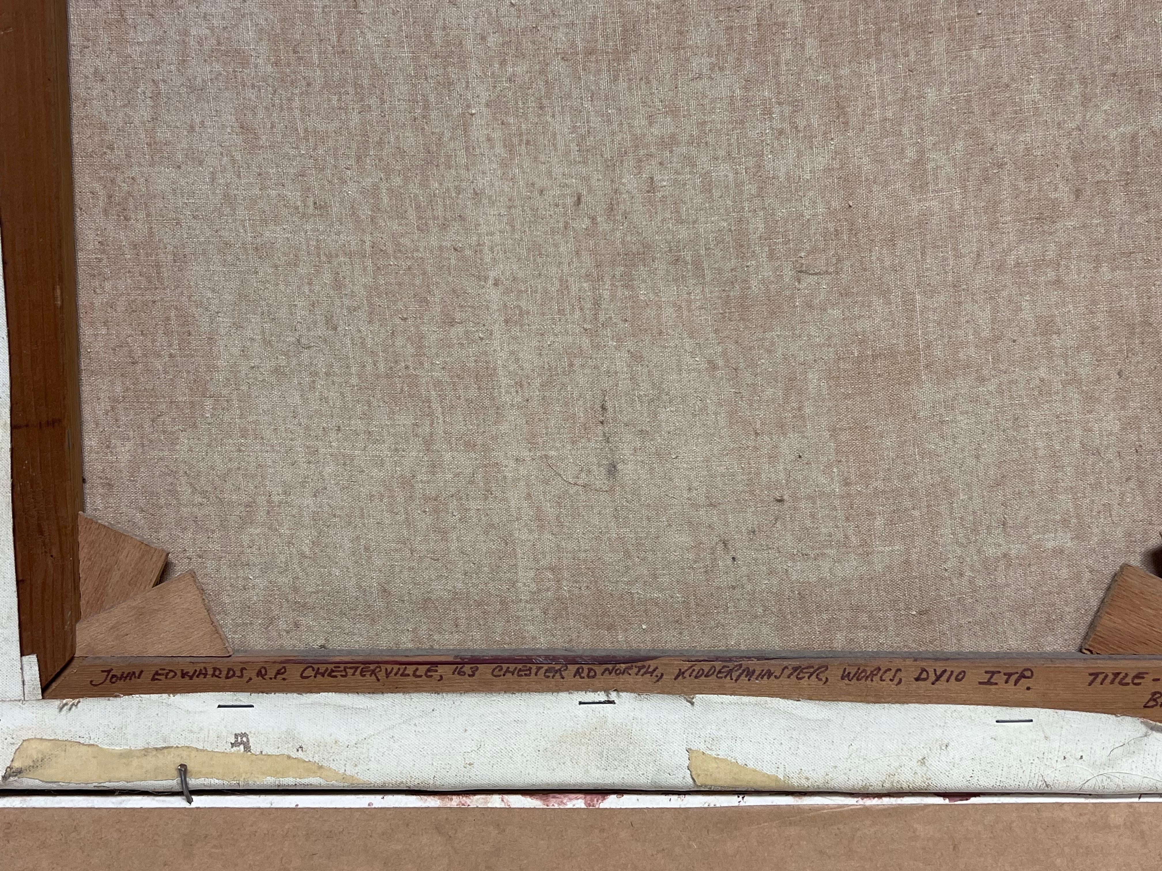 Peinture à l'huile traditionnelle anglaise Le maréchal-ferrant ferrant un cheval Forge des forgerons en vente 4