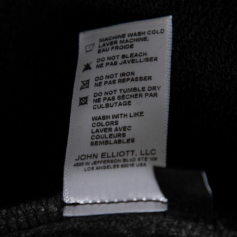 Uomo John Elliott Black Cotton Escobar Slim Fit Joggers M. in vendita