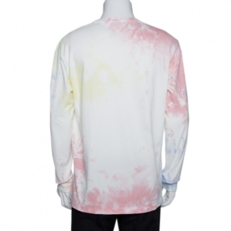 Camiseta universitaria de algodón John Elliott Ink Bloom Tie Dye M en Bueno estado para la venta en Dubai, Al Qouz 2