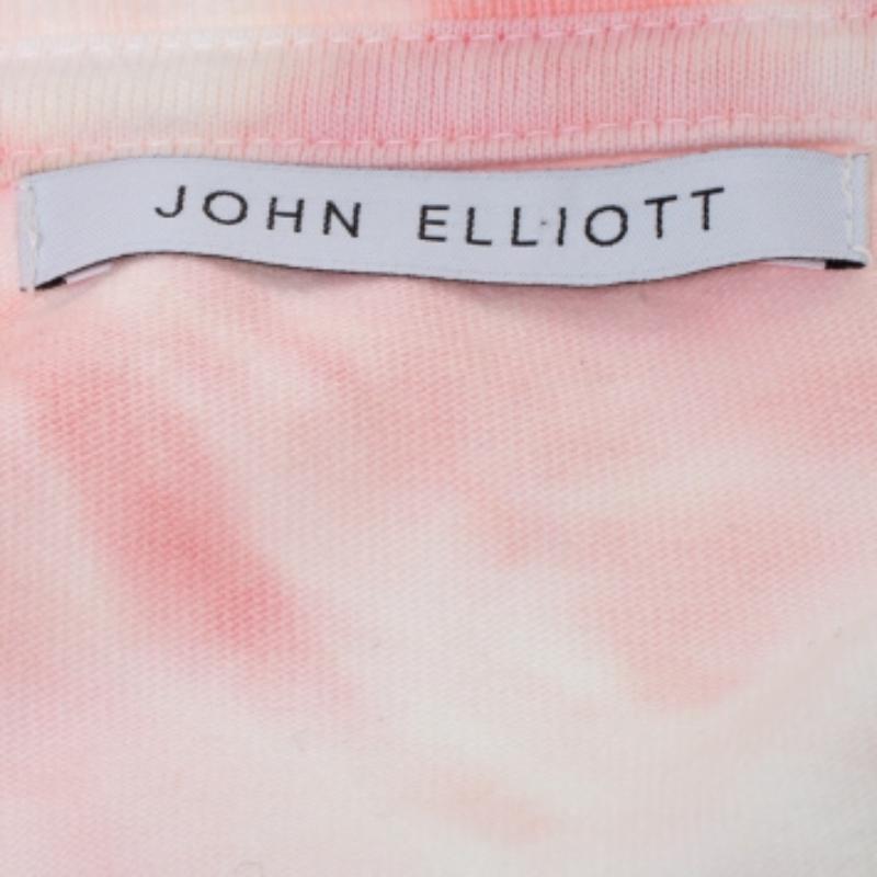 De los hombres Camiseta universitaria de algodón John Elliott Ink Bloom Tie Dye M en venta