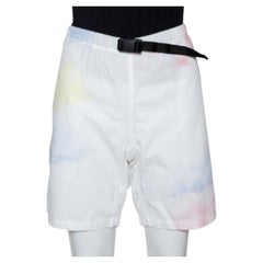 John Elliott Multicolor Ink Bloom Tie Dye Cotton Mountain Shorts S