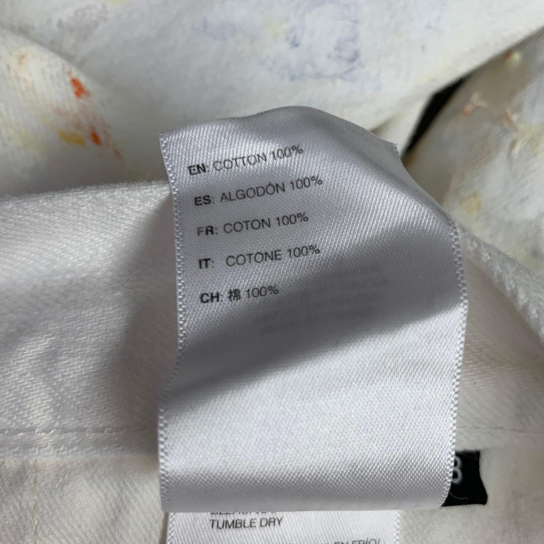JOHN ELLIOTT Size 33 White Multi Color Paint Splatter Cotton Button Fly Jeans 1