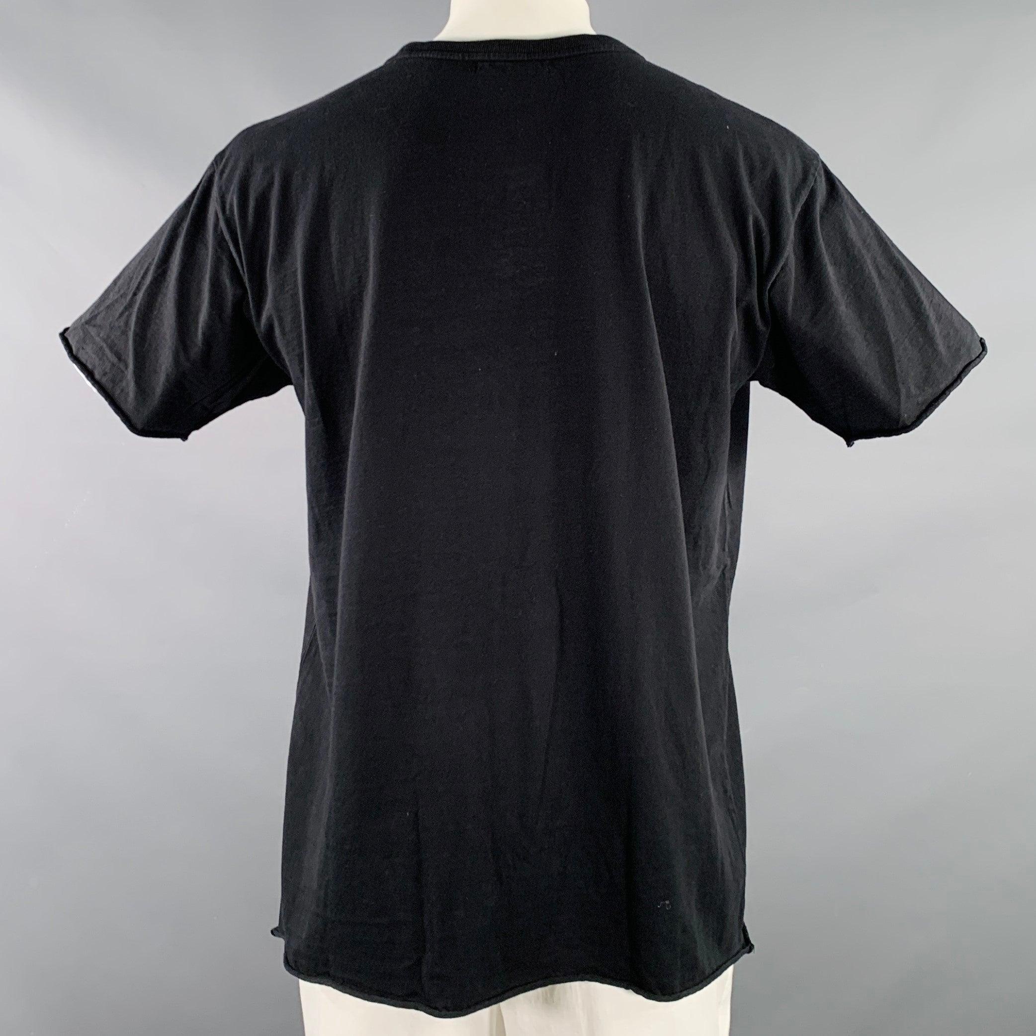 JOHN ELLIOTT Größe L Schwarzes T-Shirt mit Rundhalsausschnitt aus Baumwolle im Zustand „Gut“ im Angebot in San Francisco, CA