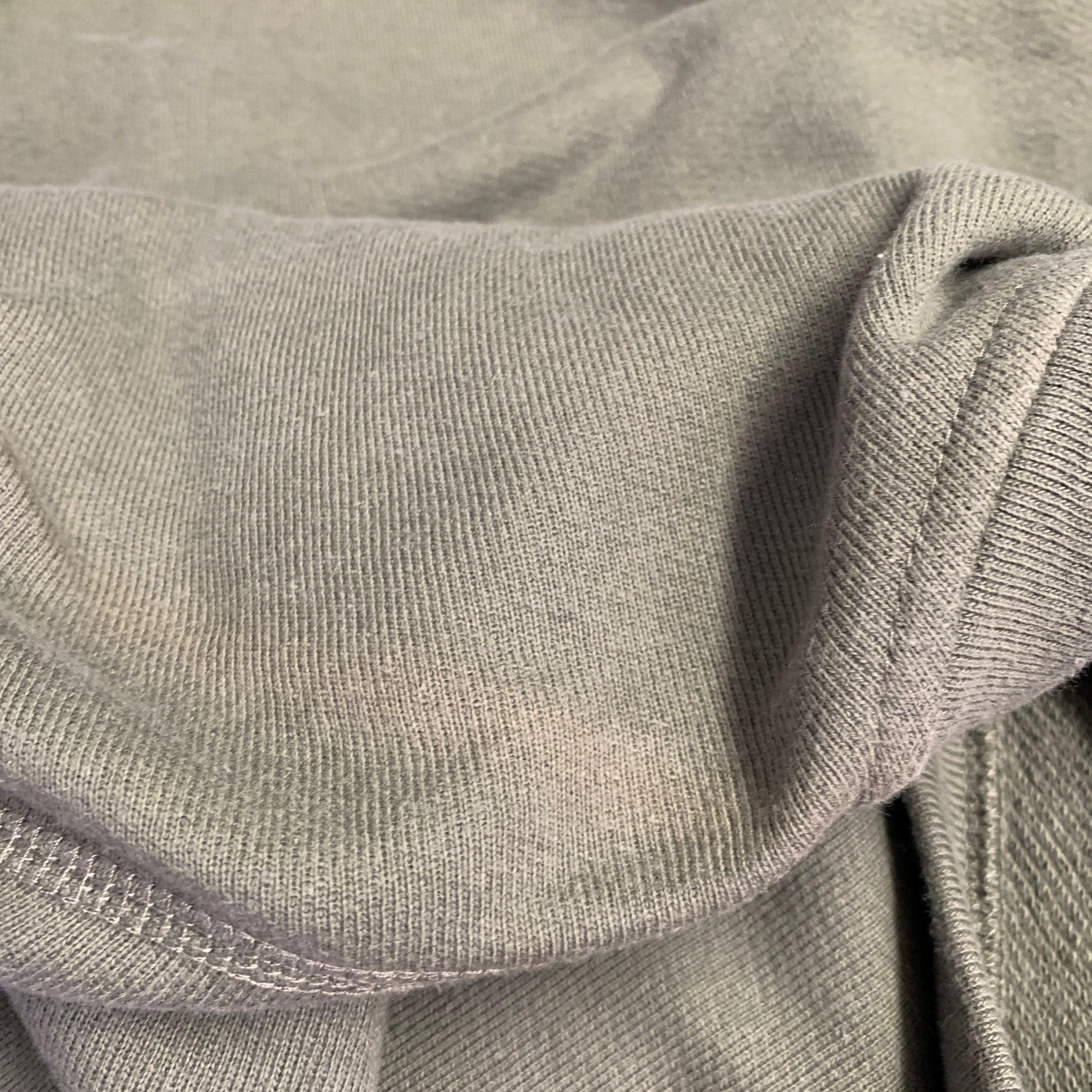 JOHN ELLIOTT Size L Green Cotton Crew Neck Sweatshirt In Excellent Condition For Sale In San Francisco, CA