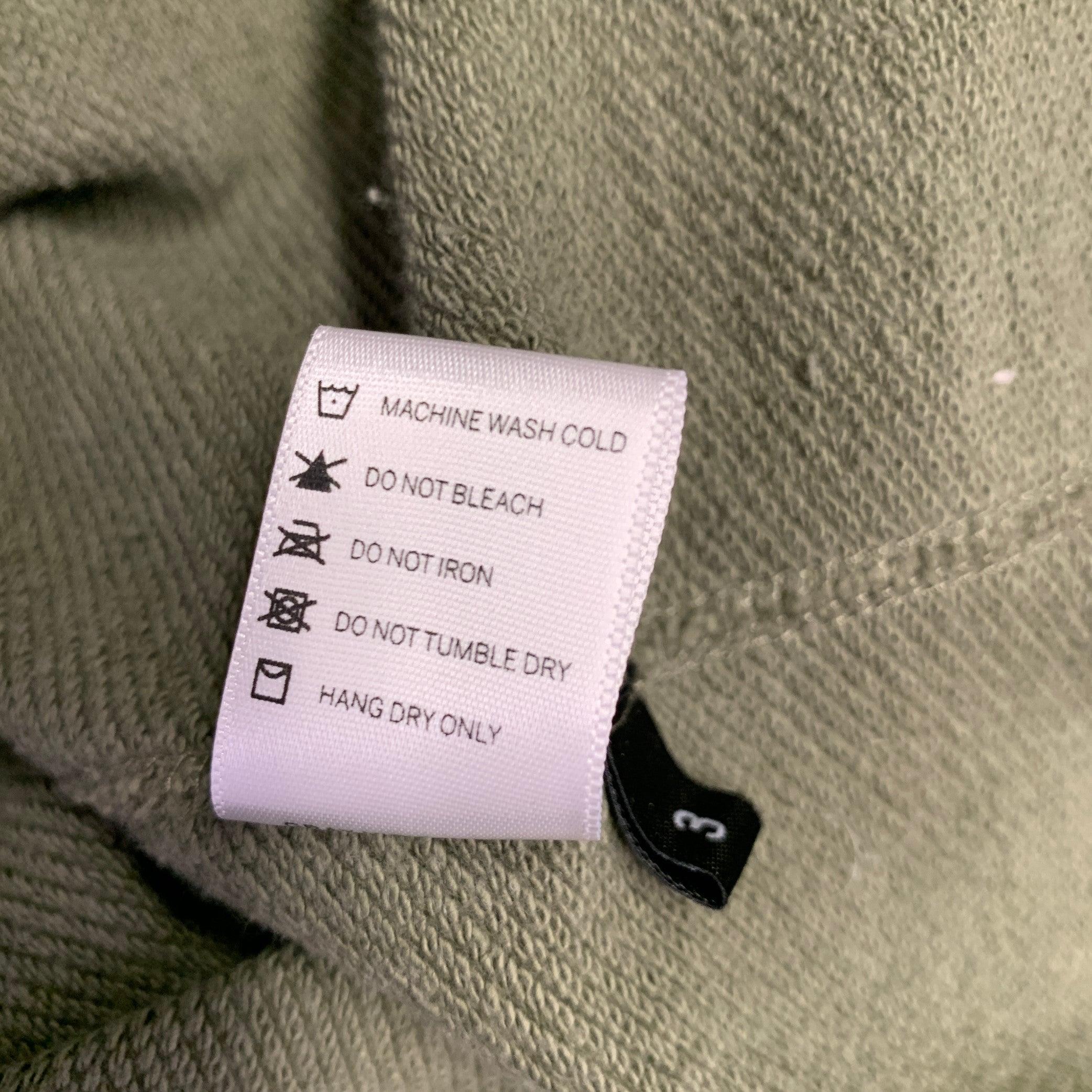 JOHN ELLIOTT Size L Green Cotton Crew Neck Sweatshirt For Sale 1