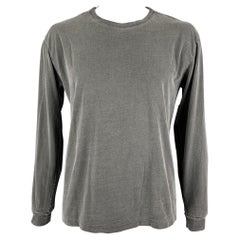 JOHN ELLIOTT - Maglietta a maniche lunghe in cotone grigio, taglia L