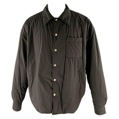 JOHN ELLIOTT Taglia M Camicia in cotone nero Giacca con maniche lunghe