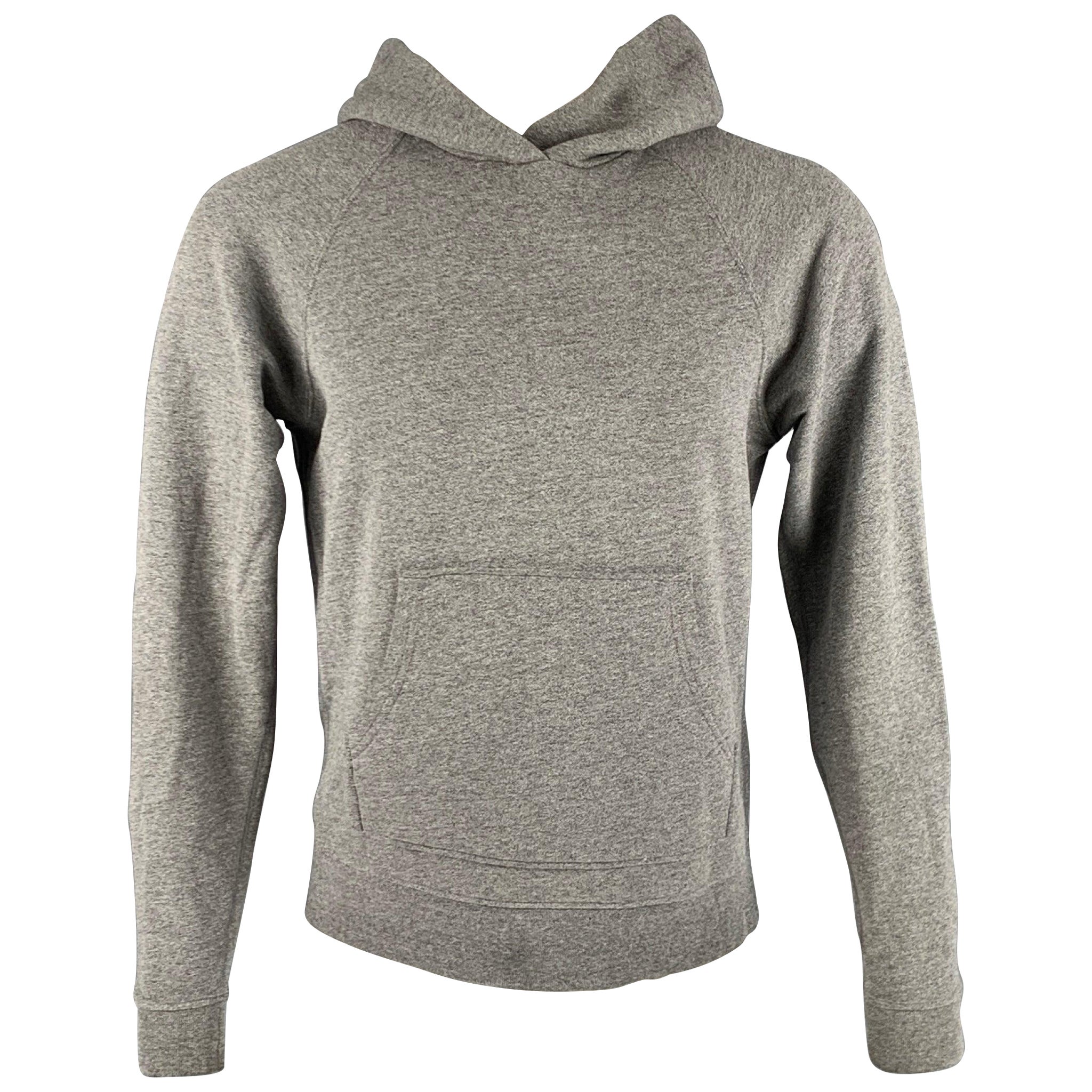 JOHN ELLIOTT Größe S Graues Sweatshirt aus Baumwolle und Polyester mit Kapuze aus Heather