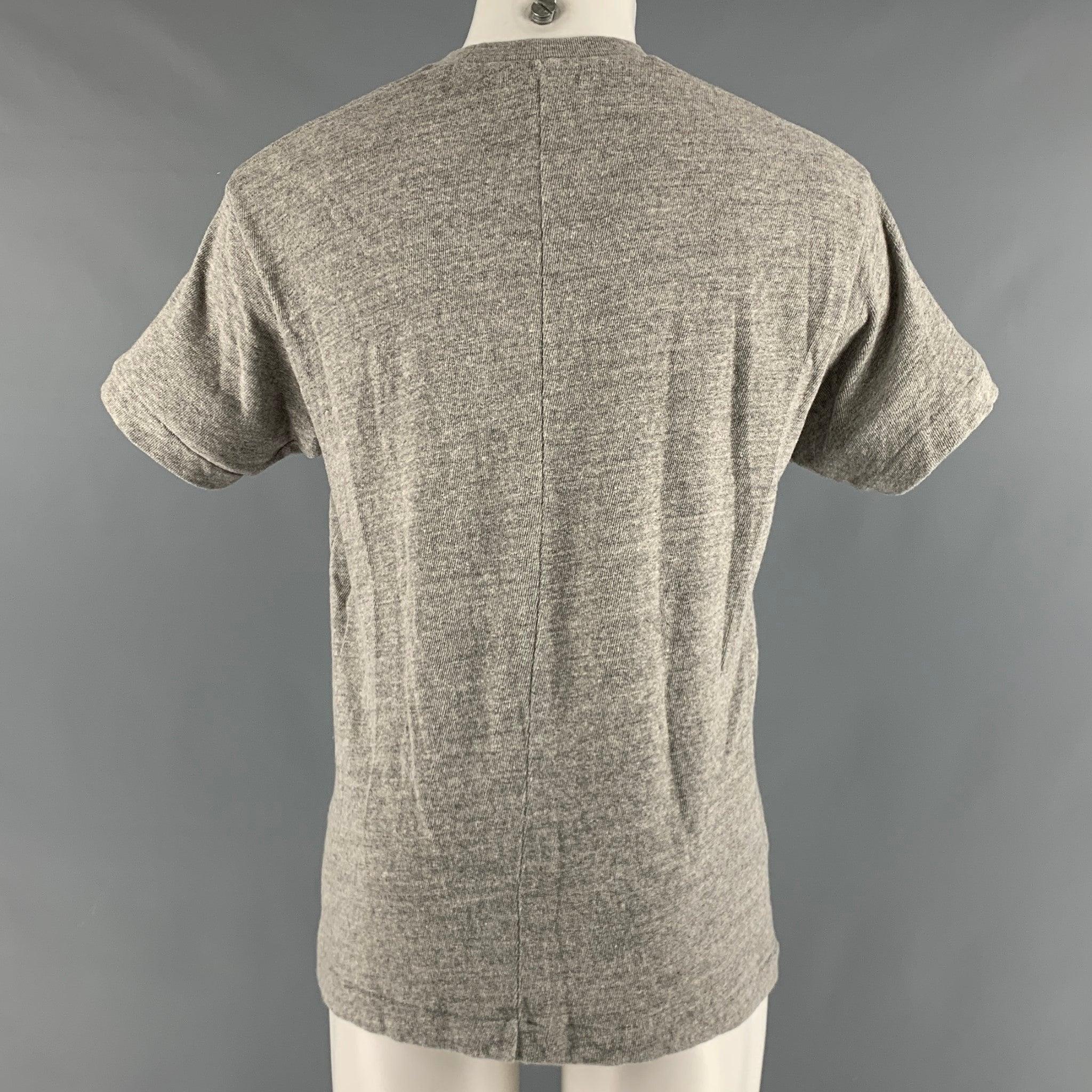 JOHN ELLIOTT Size S Grey Heather Cotton Short Sleeve T-shirt In Excellent Condition For Sale In San Francisco, CA