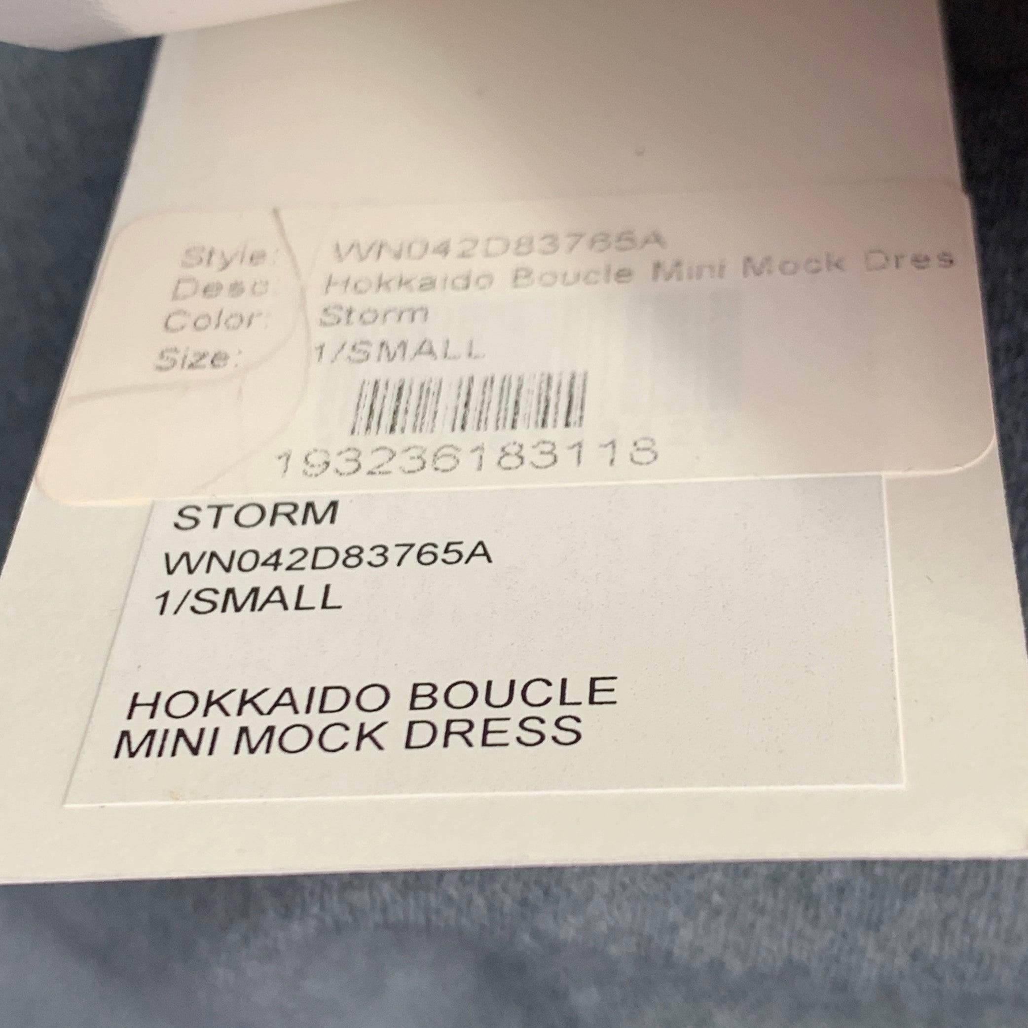 JOHN ELLIOTT Taglia S Abito senza maniche in lana nylon grigio latte Hokkaido Boucle in vendita 1