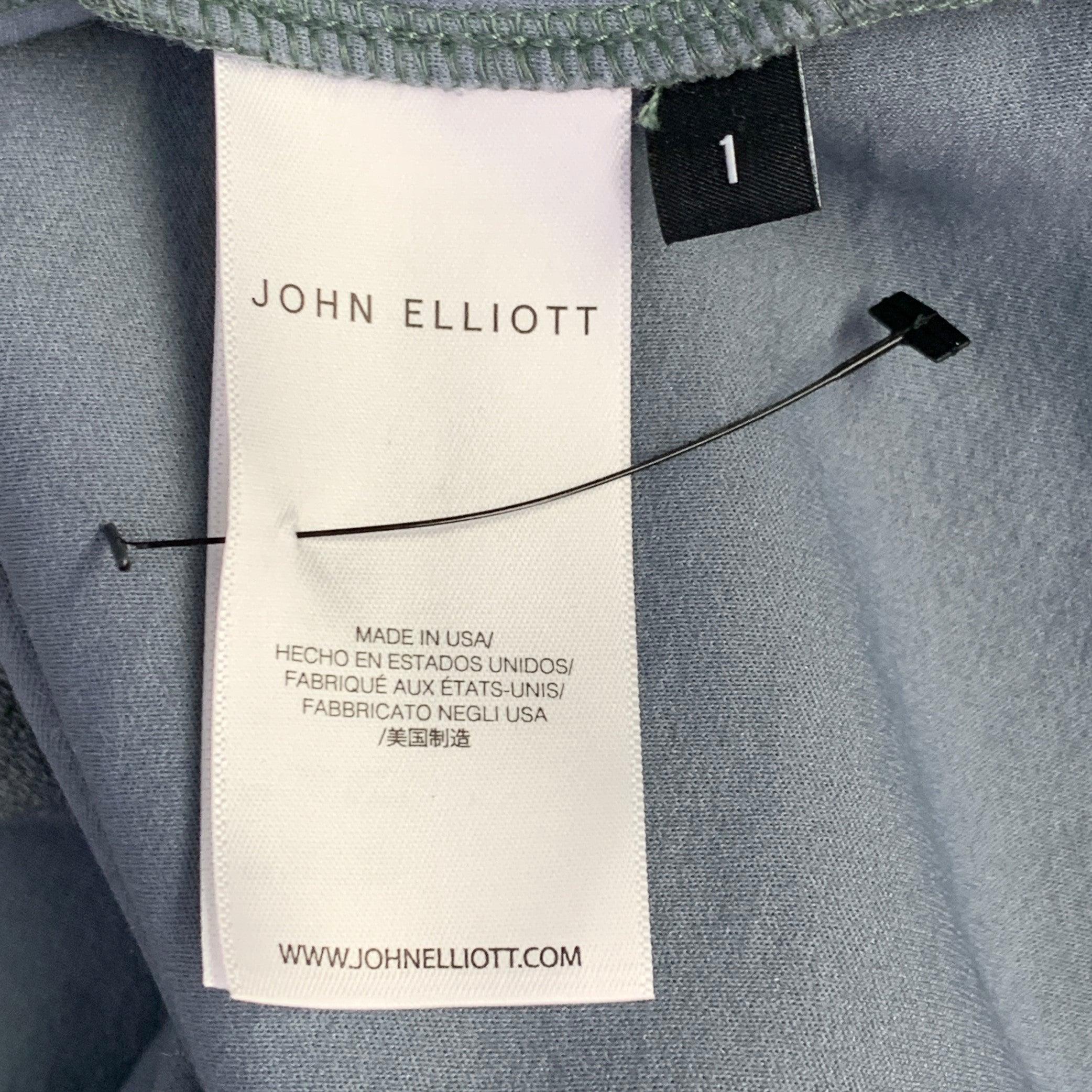 JOHN ELLIOTT Taglia S Abito senza maniche in lana nylon grigio latte Hokkaido Boucle in vendita 2