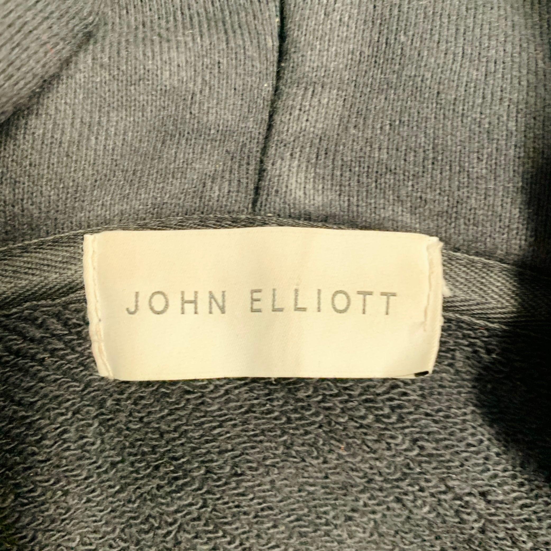 De los hombres JOHN ELLIOTT Talla XL Negro Azul Tie Dye Sudadera de algodón con capucha en venta