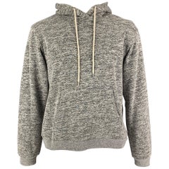 JOHN ELLIOTT Sweat-shirt à capuche gris en coton et polyester, taille XL