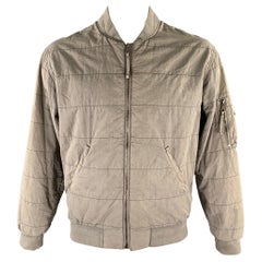 JOHN ELLIOTT Chaqueta bomber caqui acolchada de mezcla de algodón talla XL