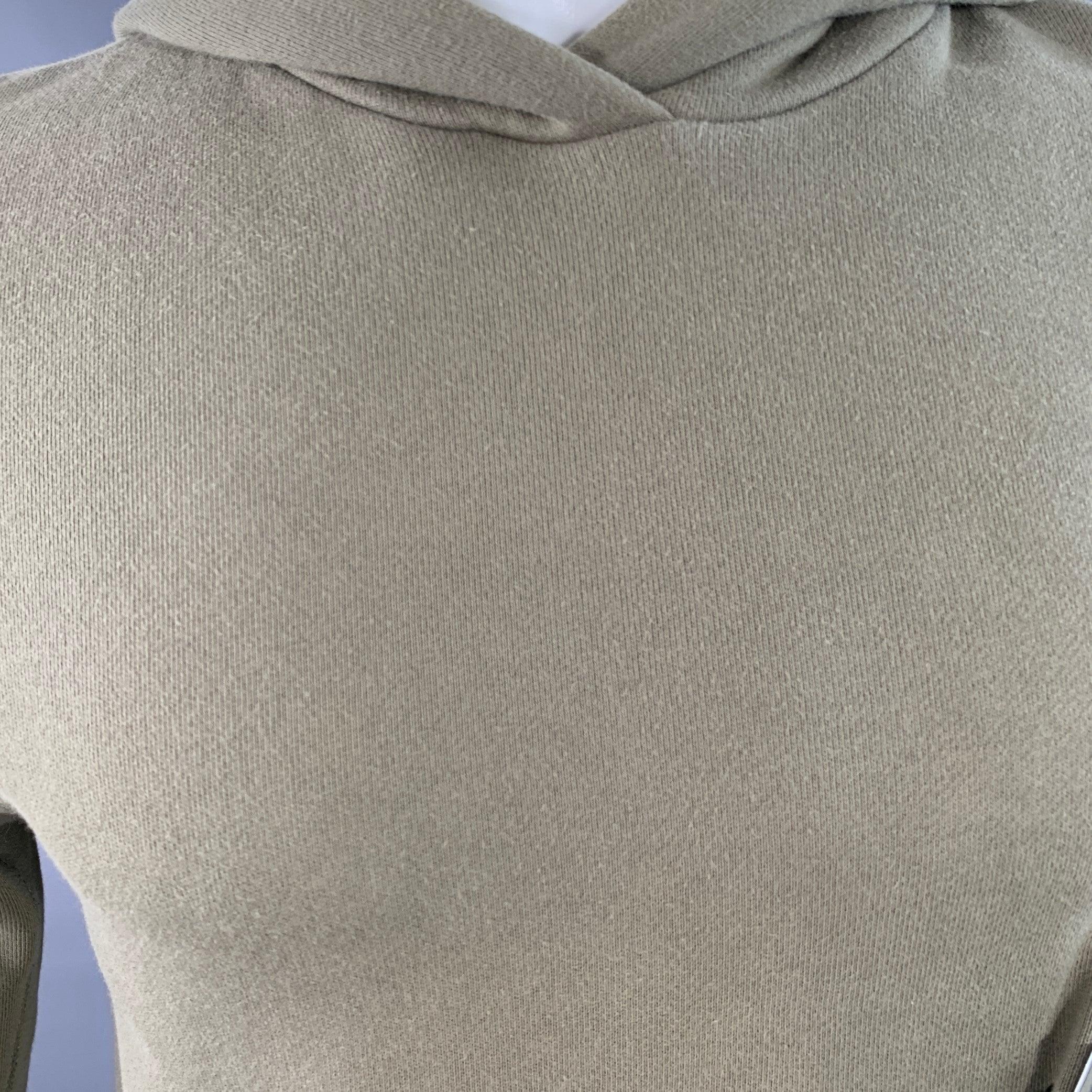 JOHN ELLIOTT Size XS Green Cotton Hoodie Sweatshirt For Sale 1
