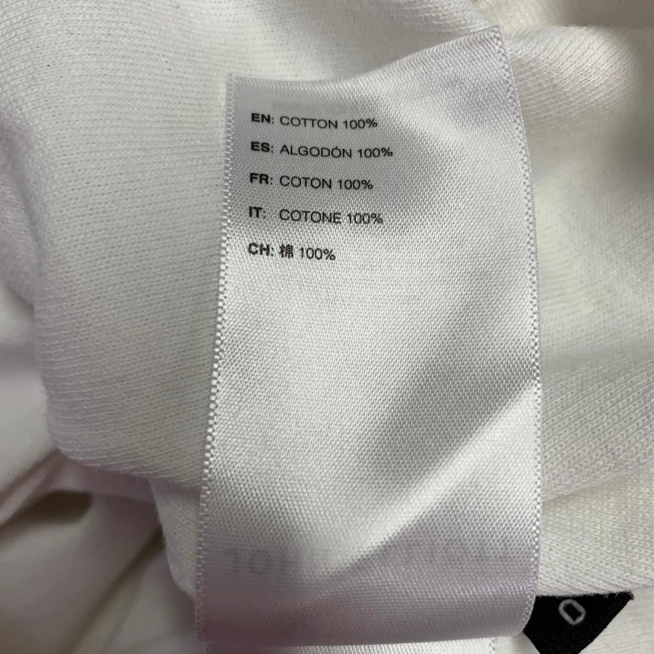JOHN ELLIOTT Size XS White Cotton Reverse Seams T-shirt For Sale 2