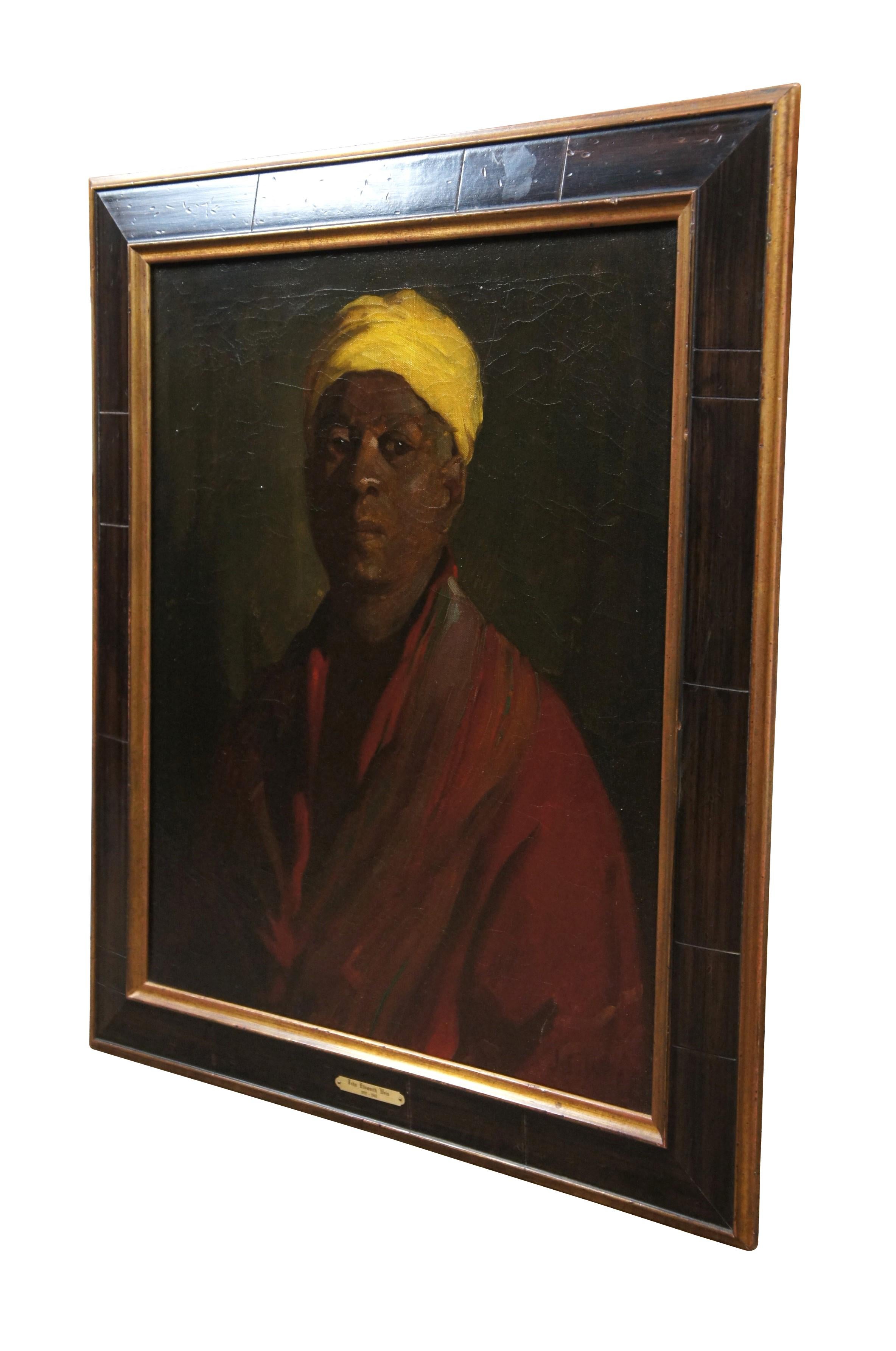 John Ellsworth Weis Turkish African Portrait Oil Painting on Canvas 33