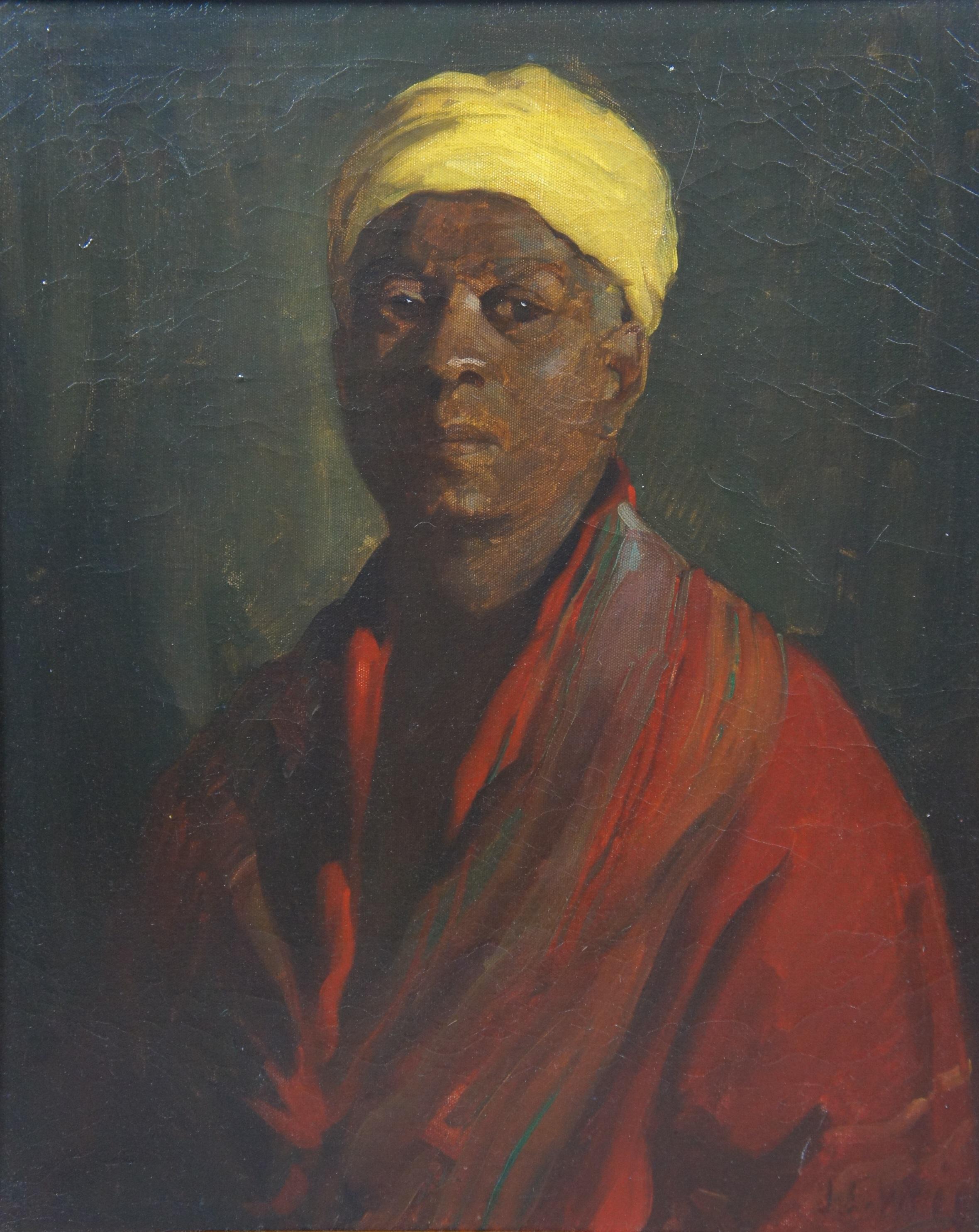 John Ellsworth Weis Turkish African Portrait Oil Painting on Canvas 33