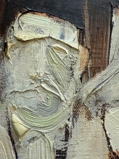 John Emanuel Mid-century Abstract Impasto Portrait Painting