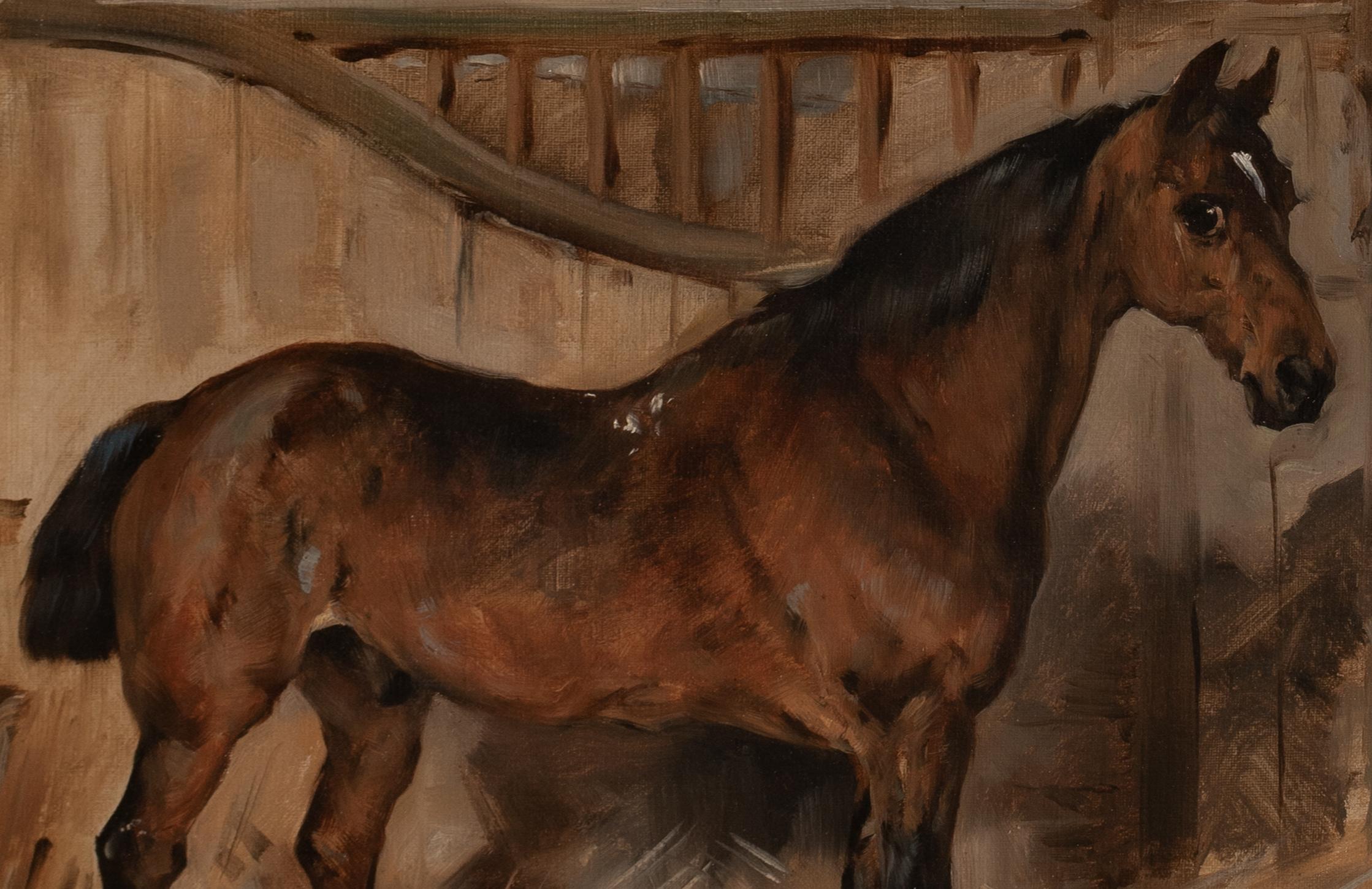 Grand portrait d'un cheval d'attelage du 19e siècle, 19e siècle  par JOHN EMMS  en vente 4