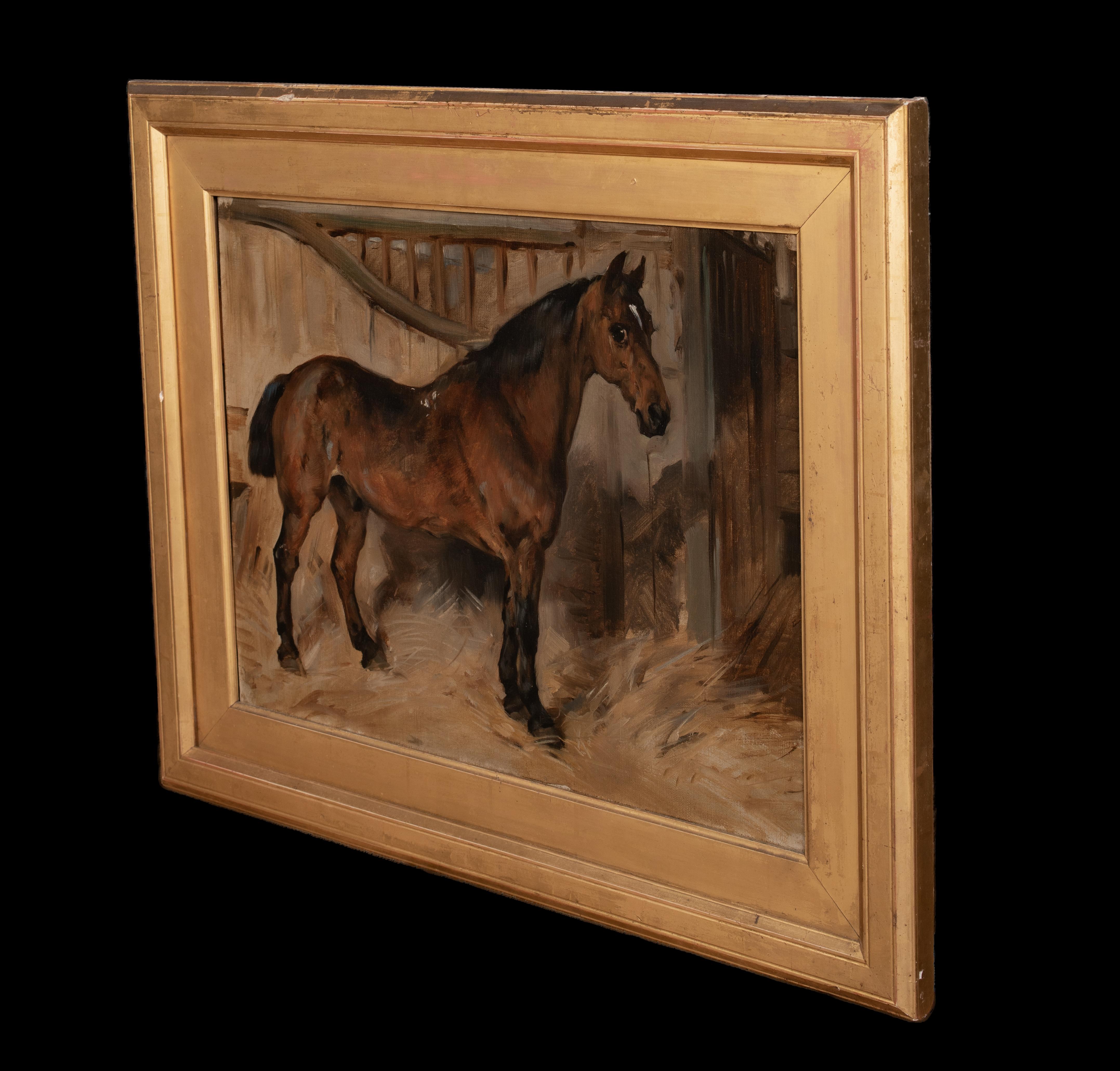 Large 19th Century Portrait Of A Bay Carriage Horse, 19th Century  by JOHN EMMS  For Sale 6